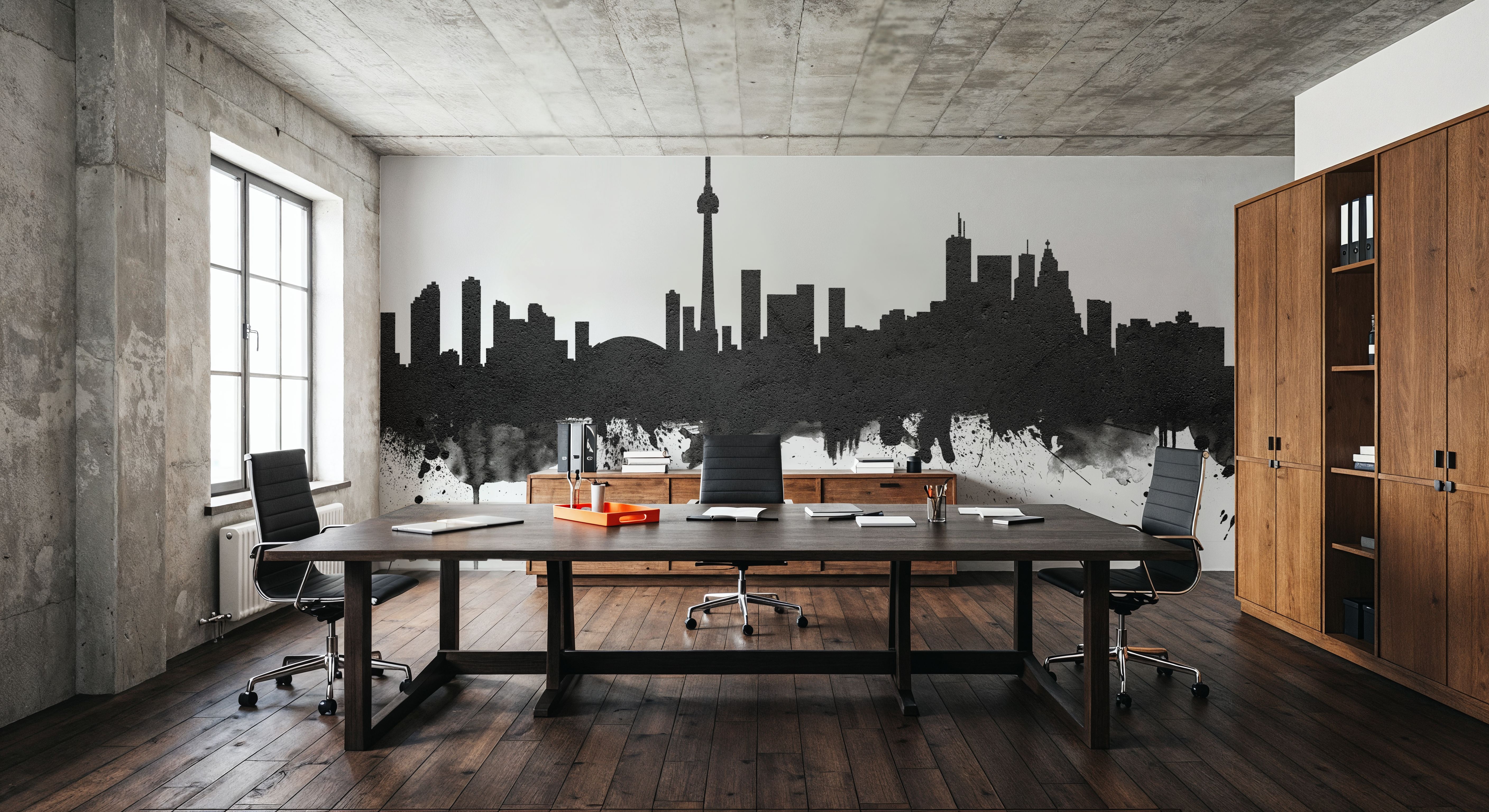 Toronto Canada Skyline Black & White