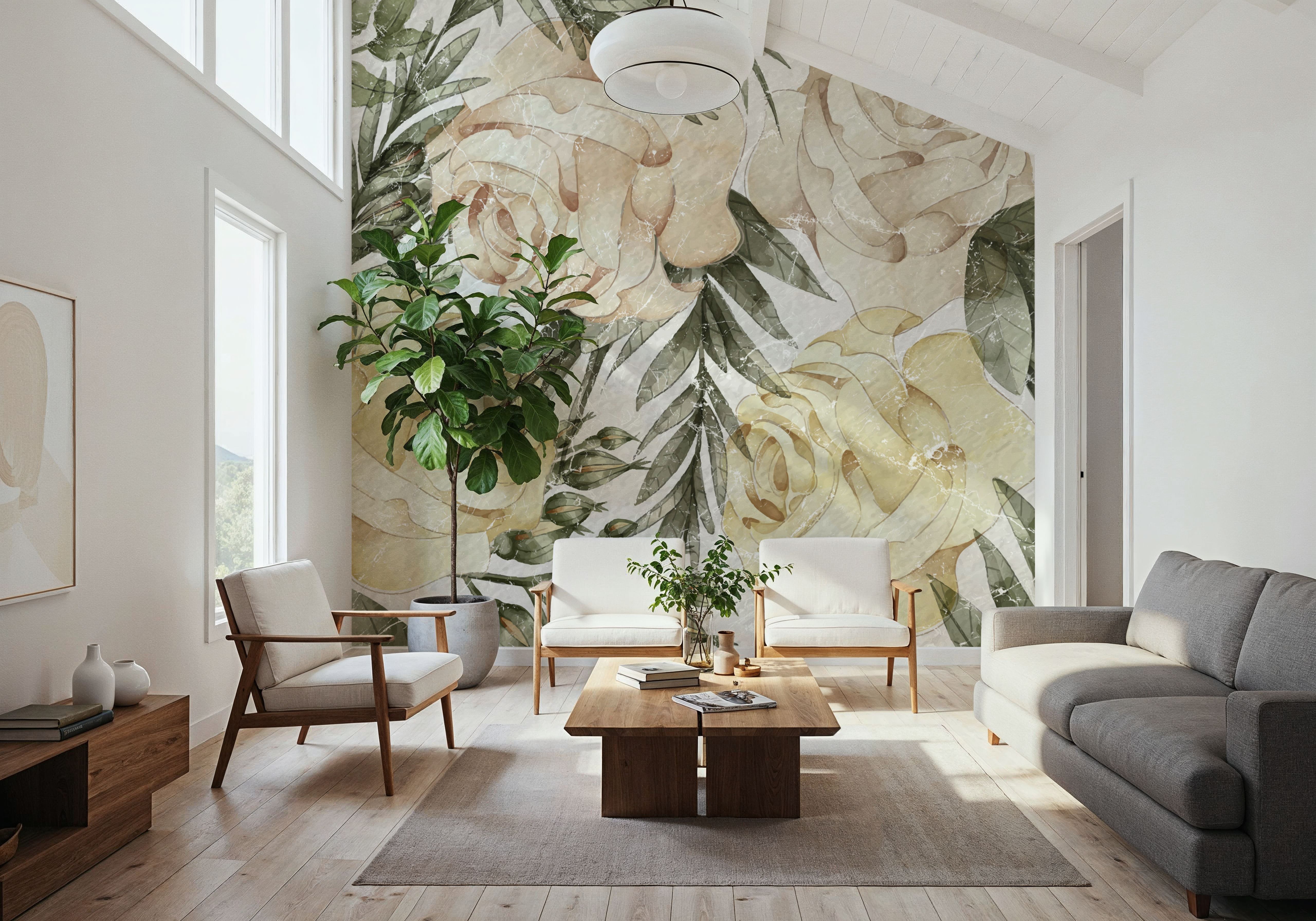 Soft Roses , Wallpaper