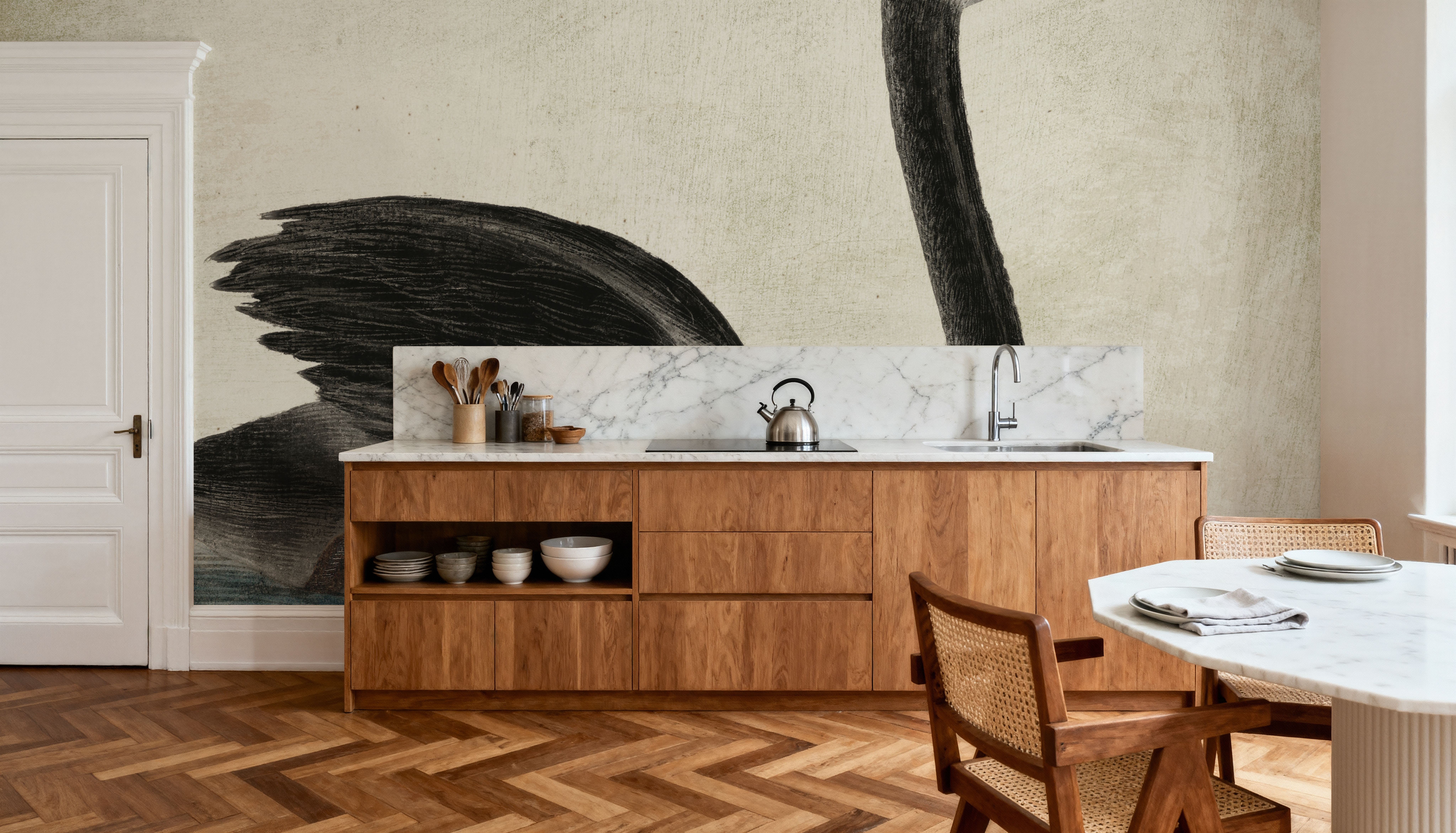 Swimming Swan Black Aged