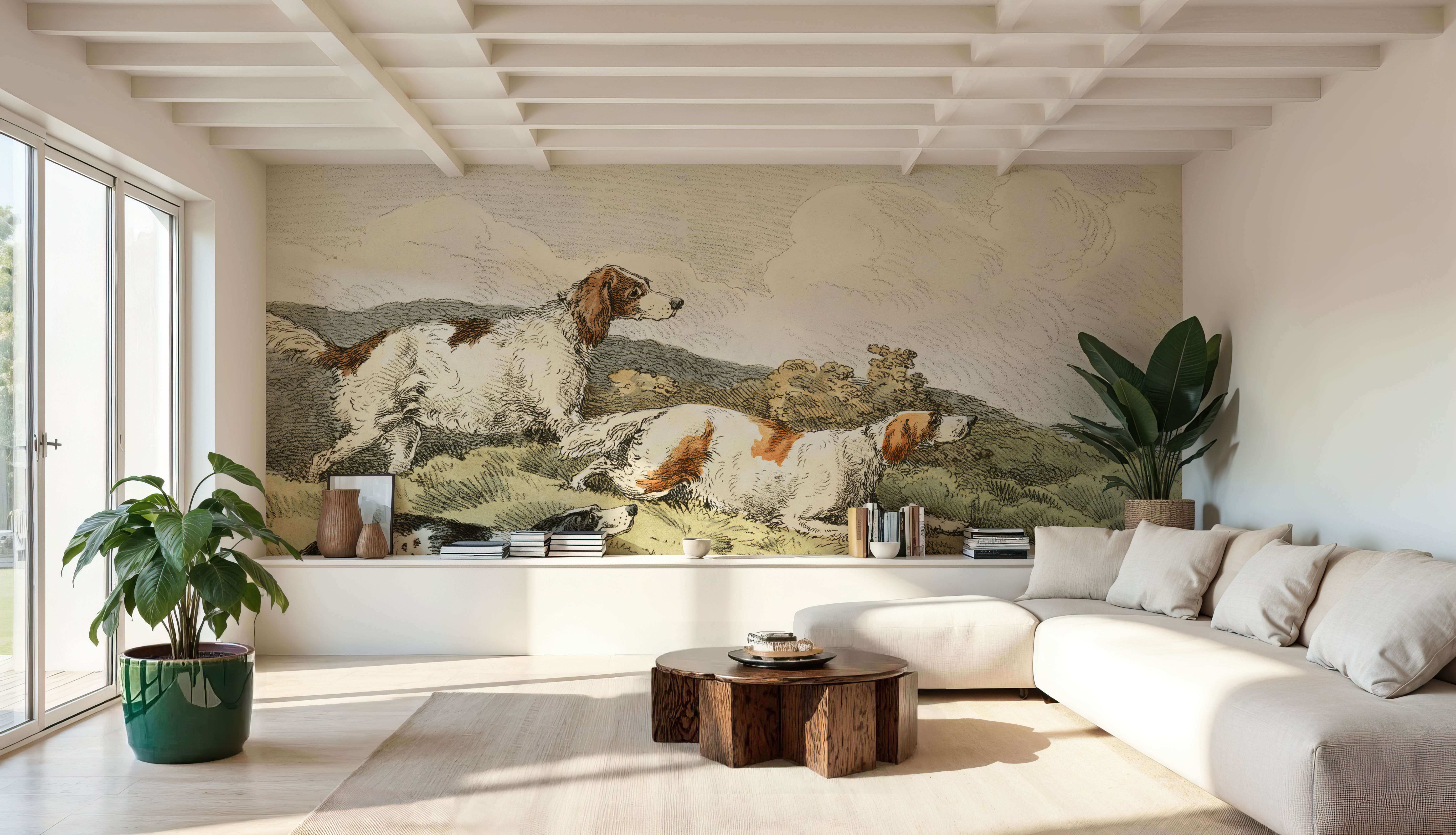 Illustration of Running Hounds