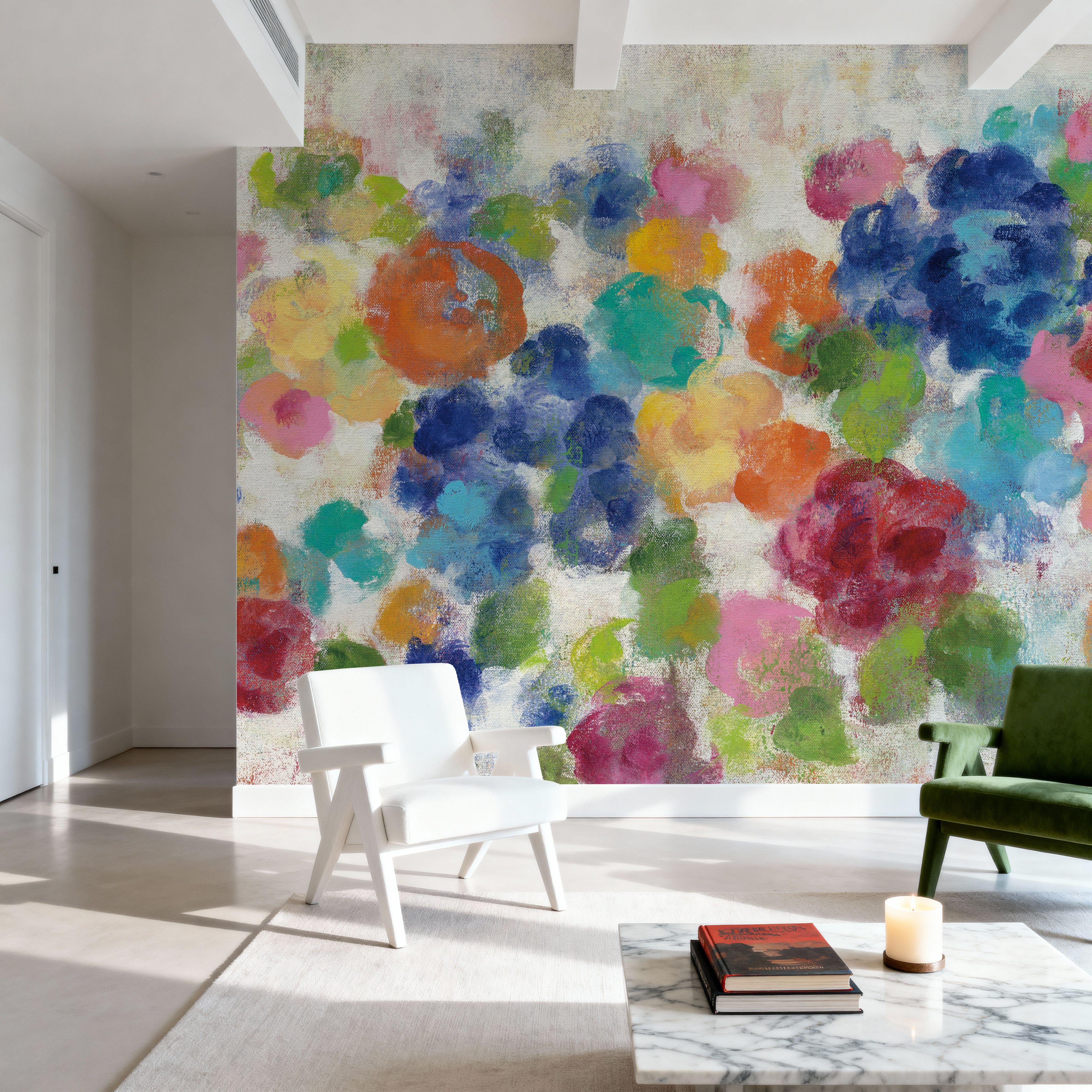 Hydrangea Bouquet I on canvas
