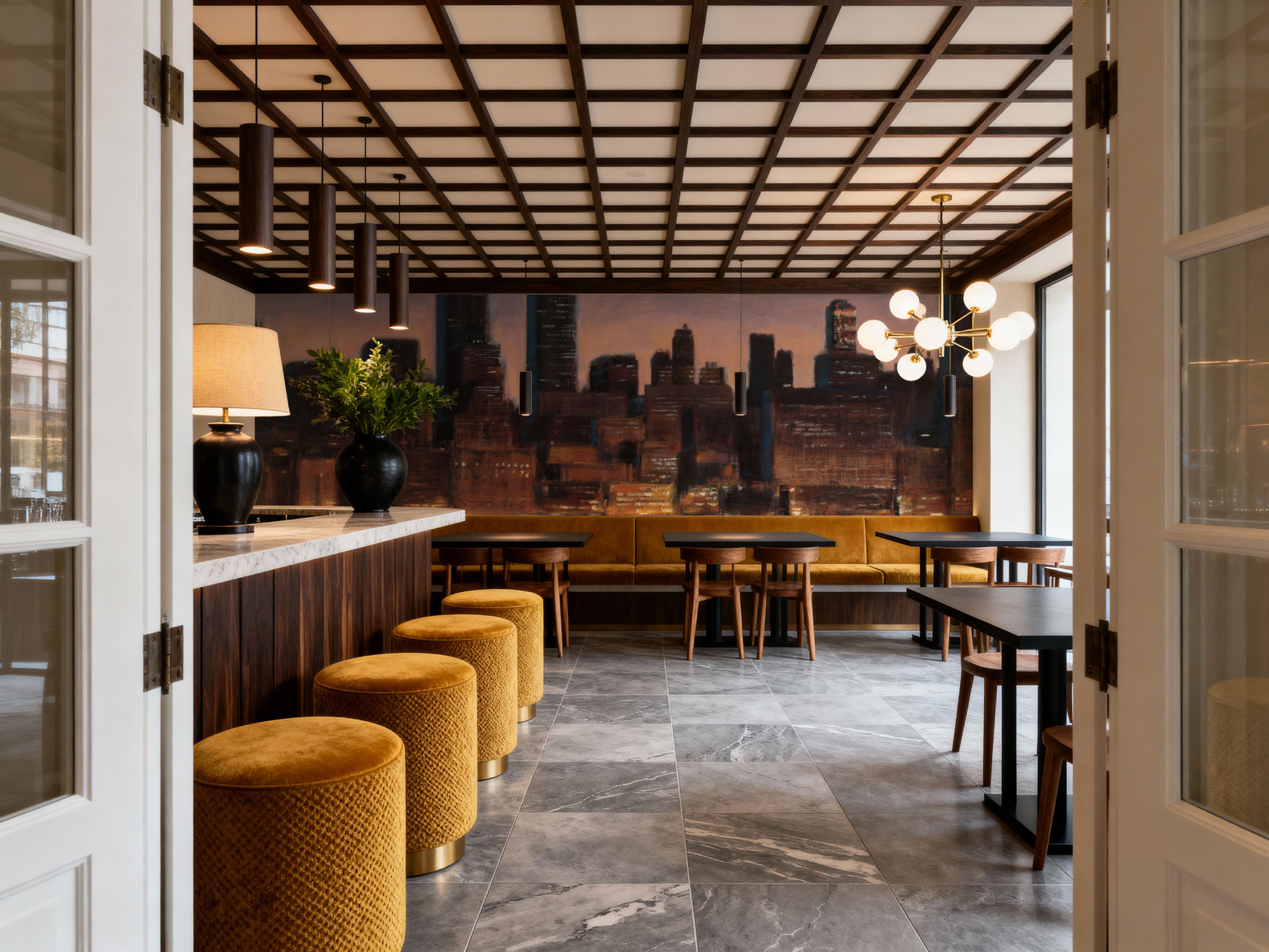 Manhattan Evening Reflection