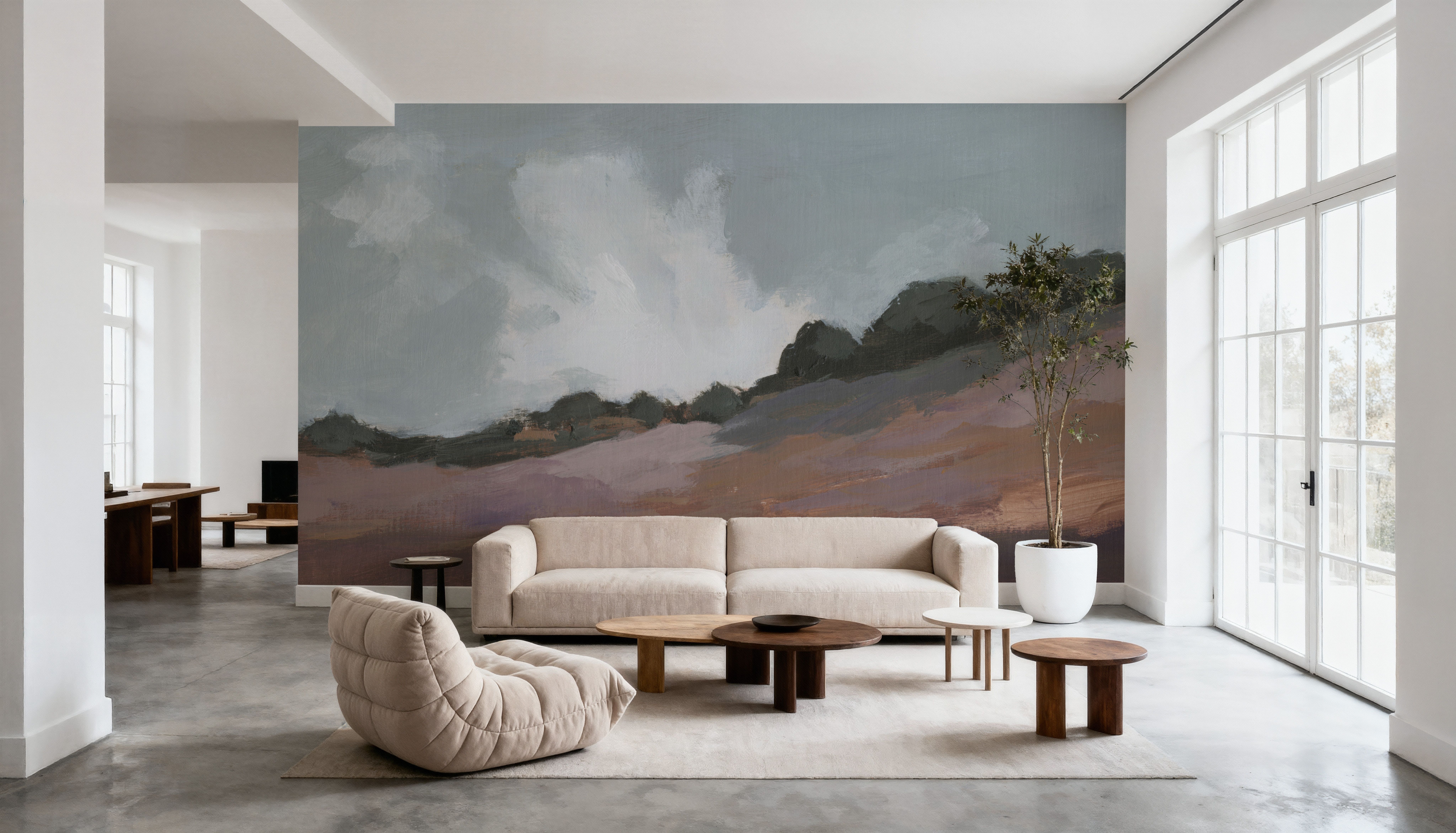 Dusty Rose Hillside