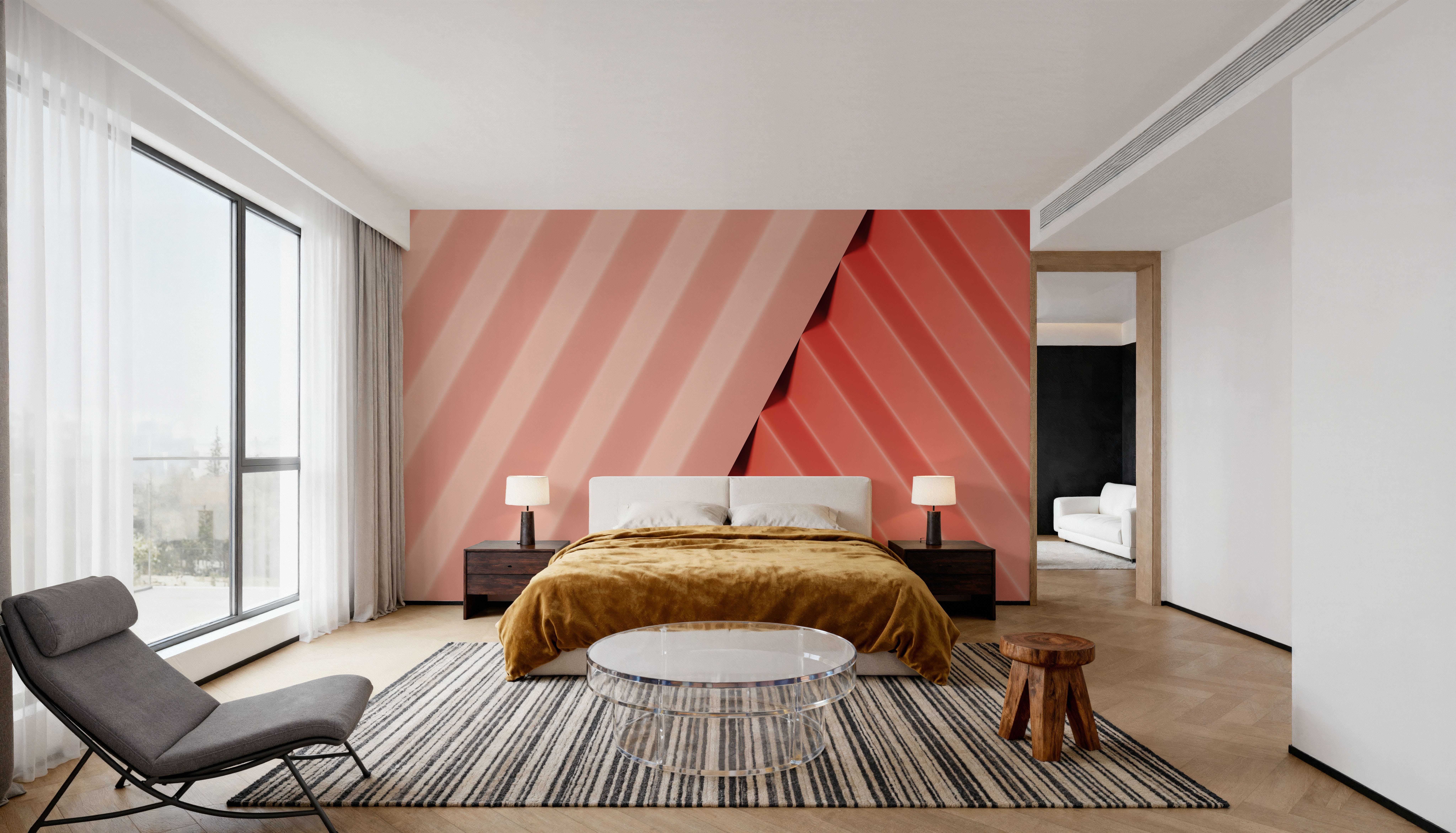 Pleated Coral, Wallpaper