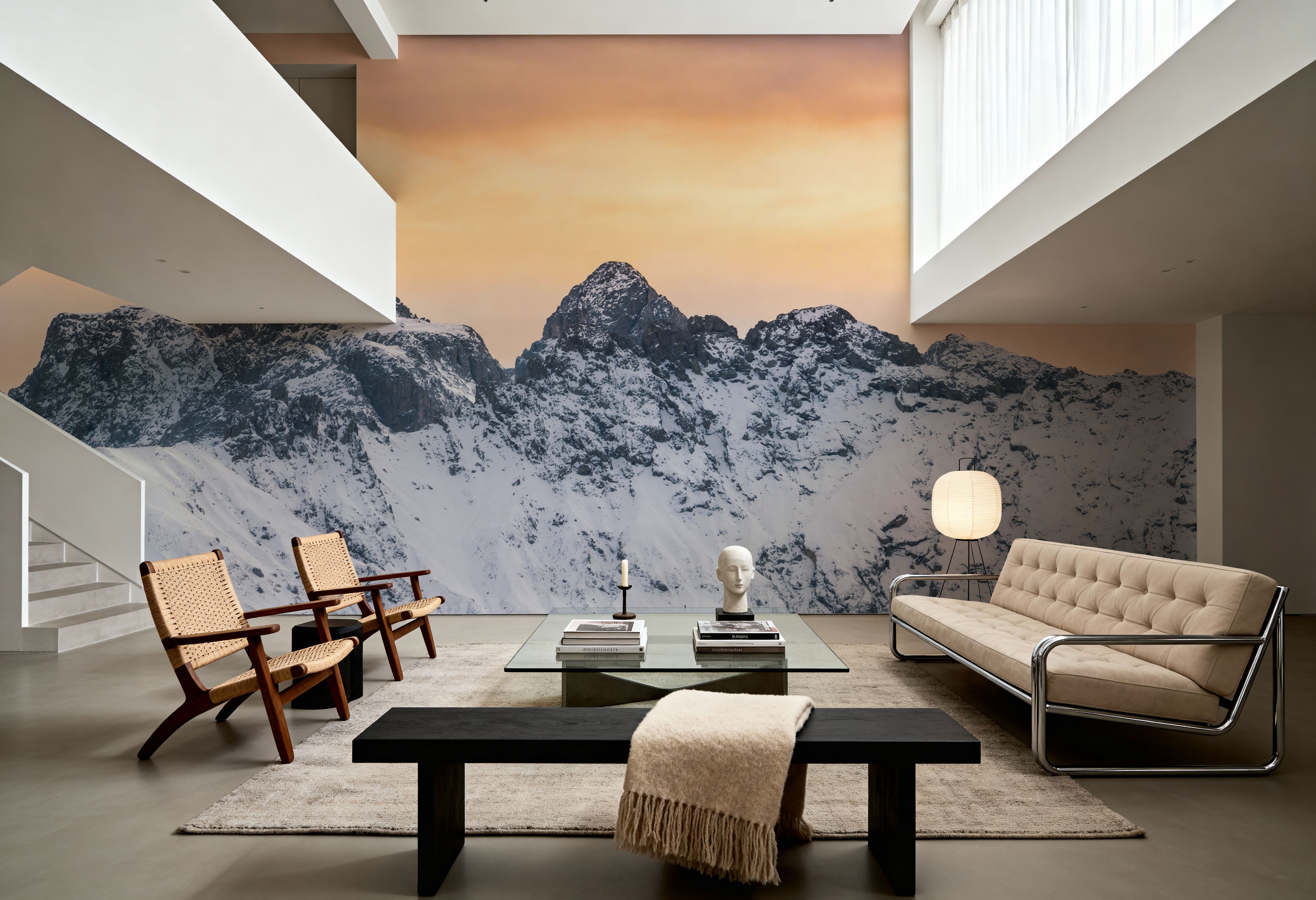 Snowy Mountain Ridge