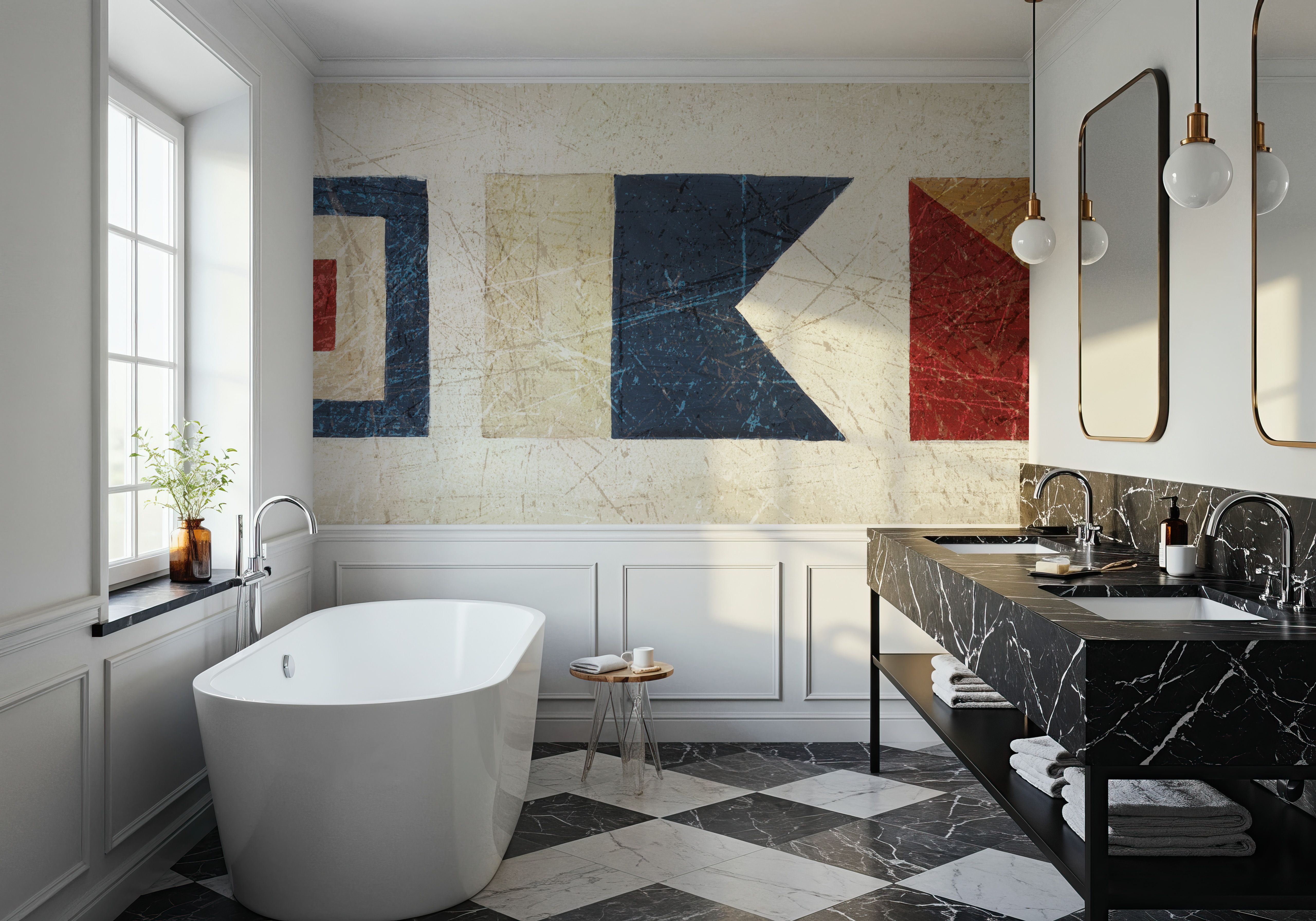 Nautical Symbols Panel II, Wallpaper