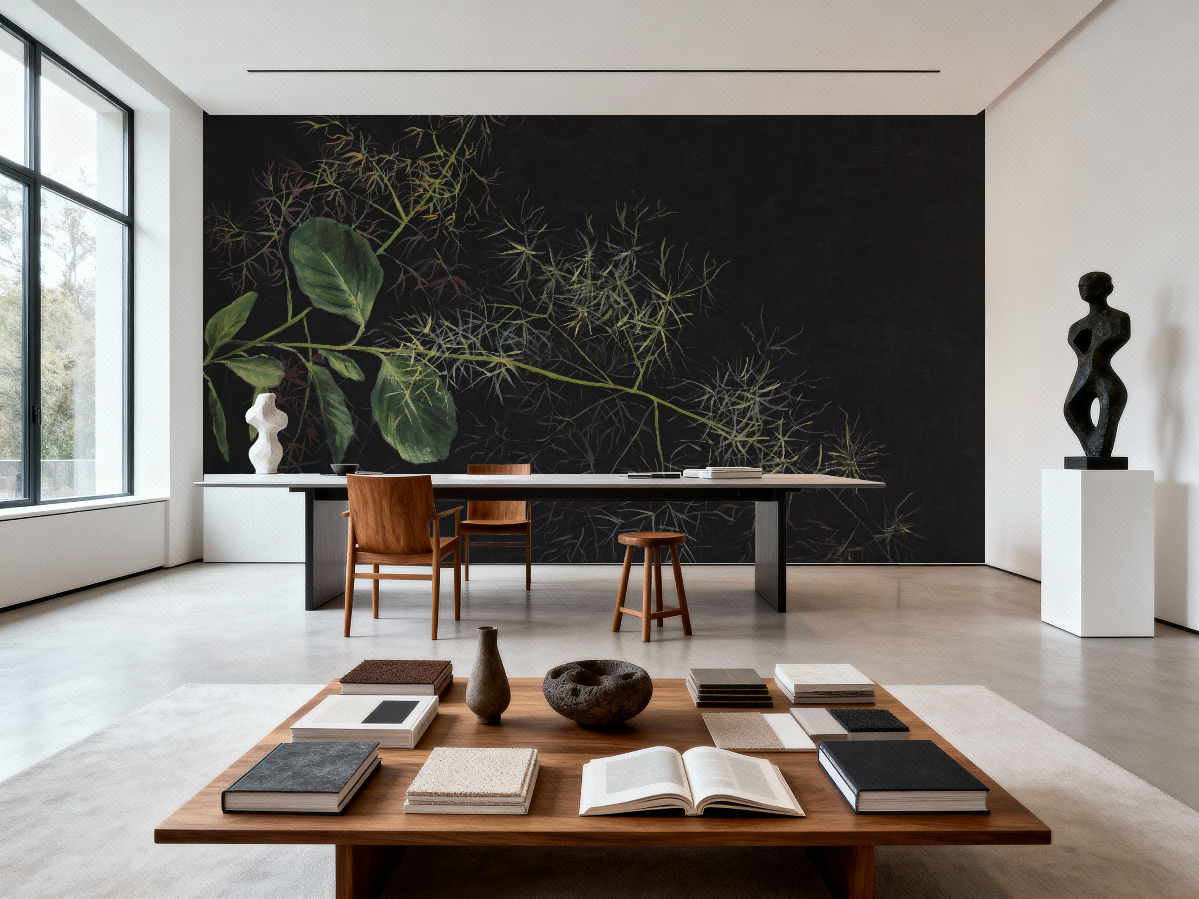 Study of Tufted Hairgrass, Tapeten