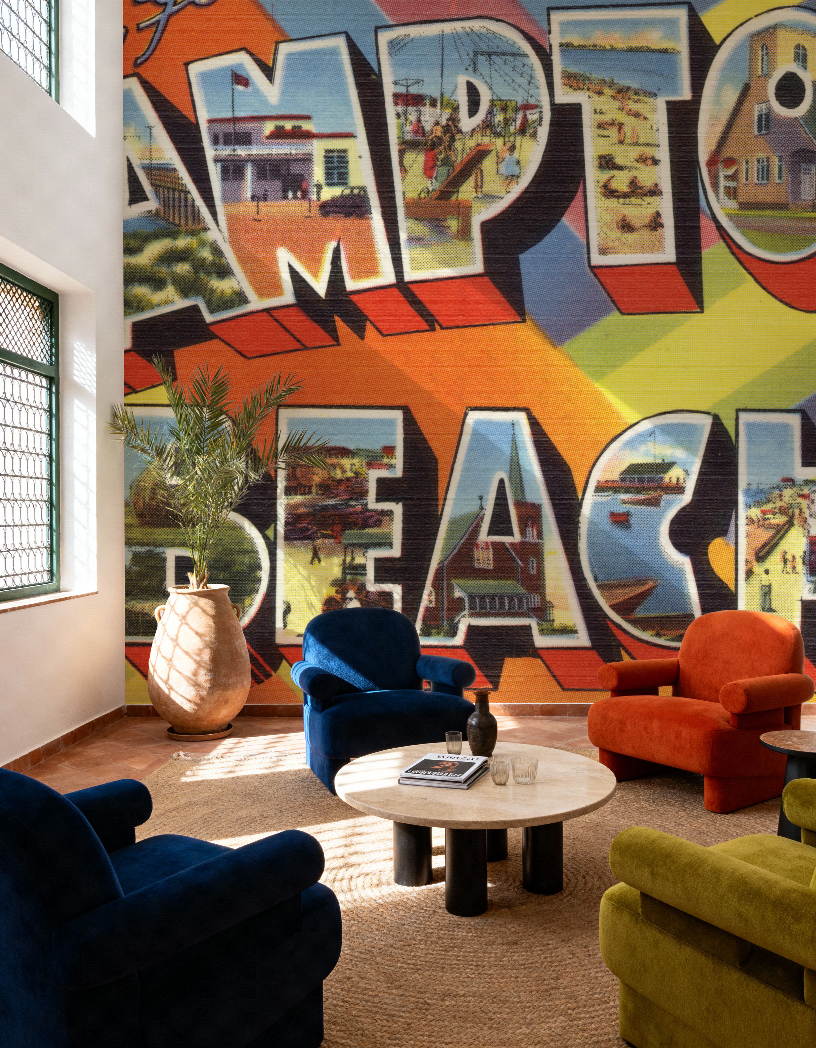 Greetings from Hampton Beach - Screenprint Postcard