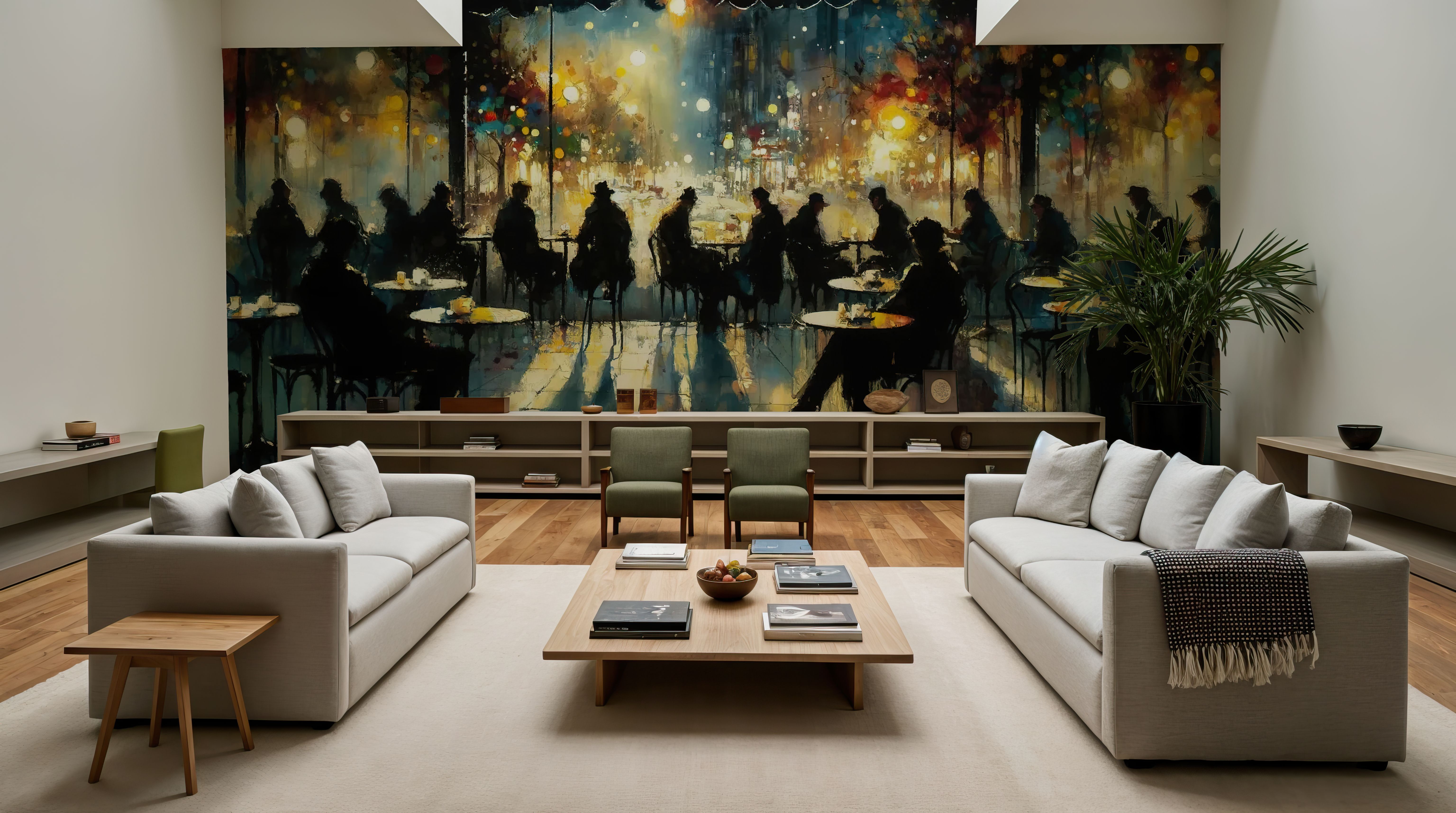 Whispers of Light in a Watercolor Night