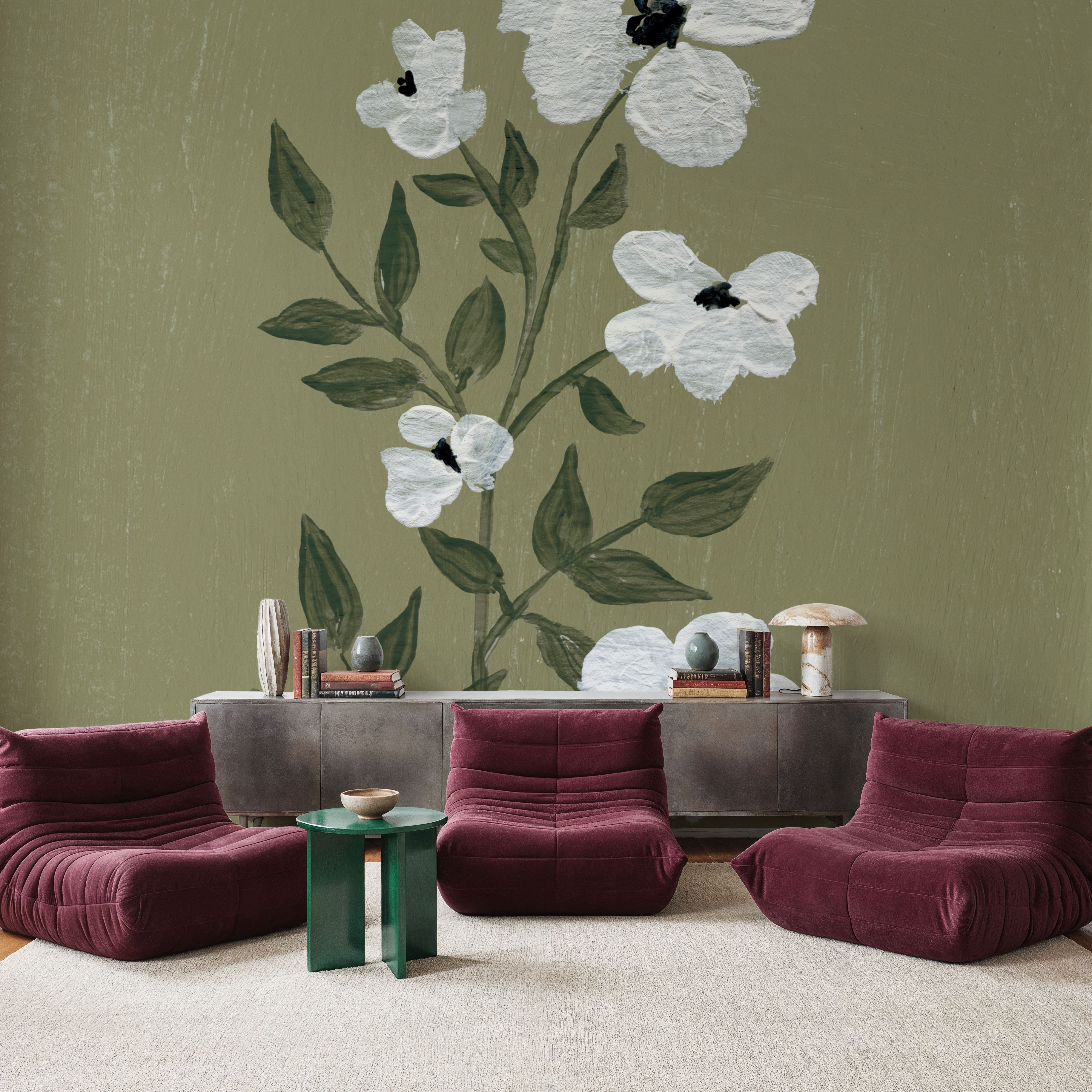 Pretty Little Flower III Avocado