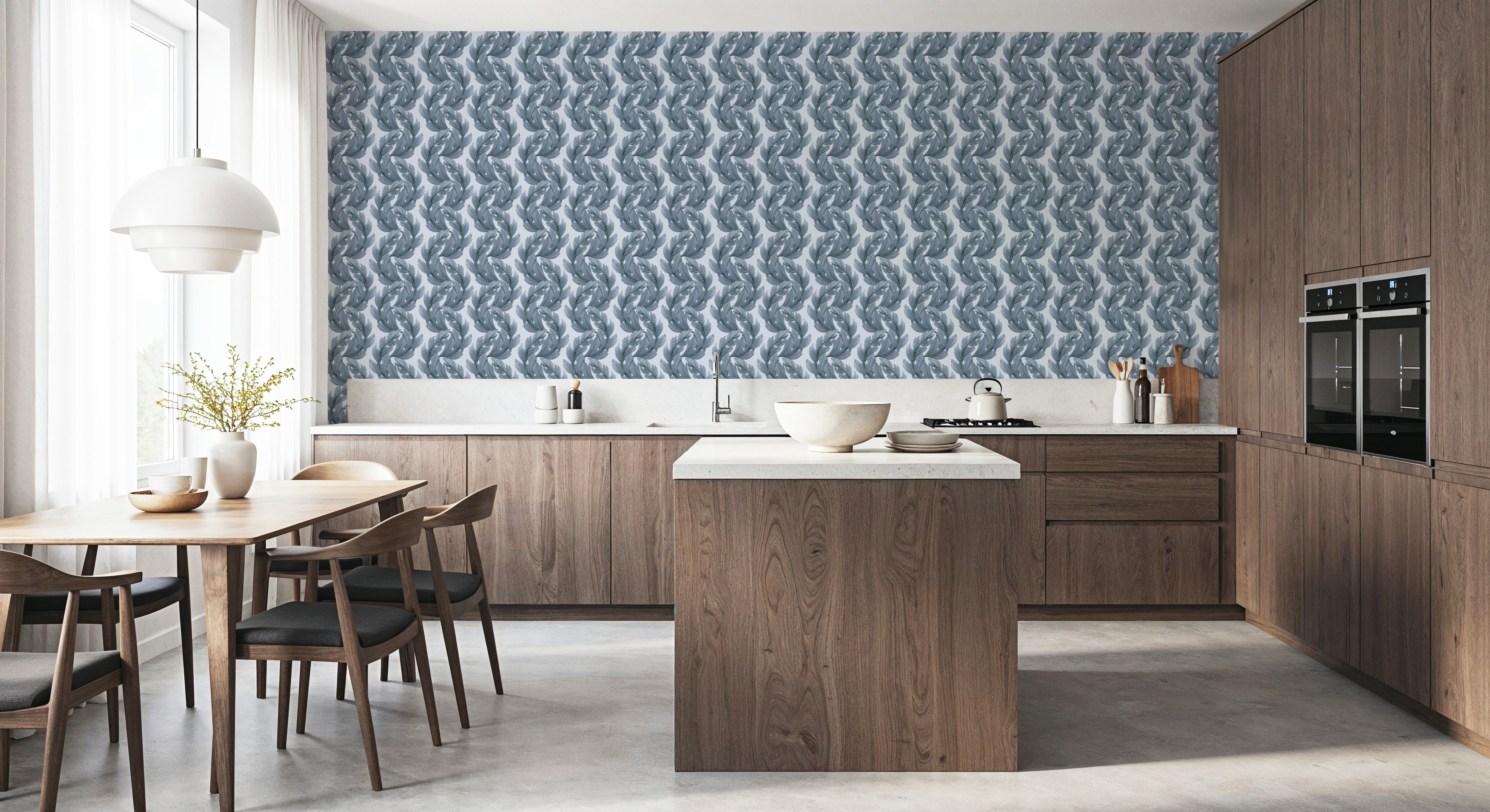 Verdant Plume, Chalky Blue