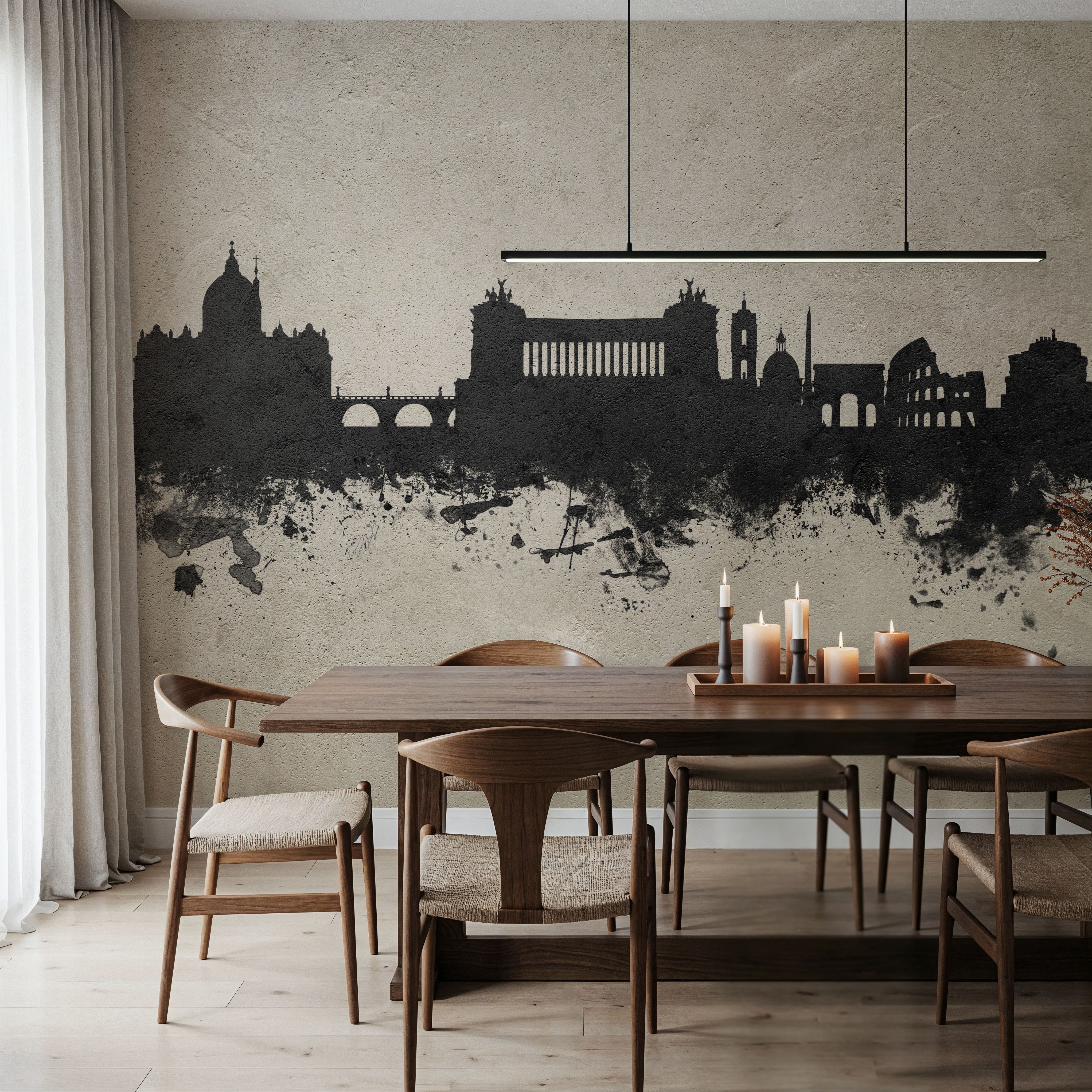 Rome Italy Skyline Concrete