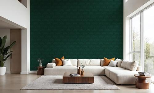 Abstract Water Lily, Emerald