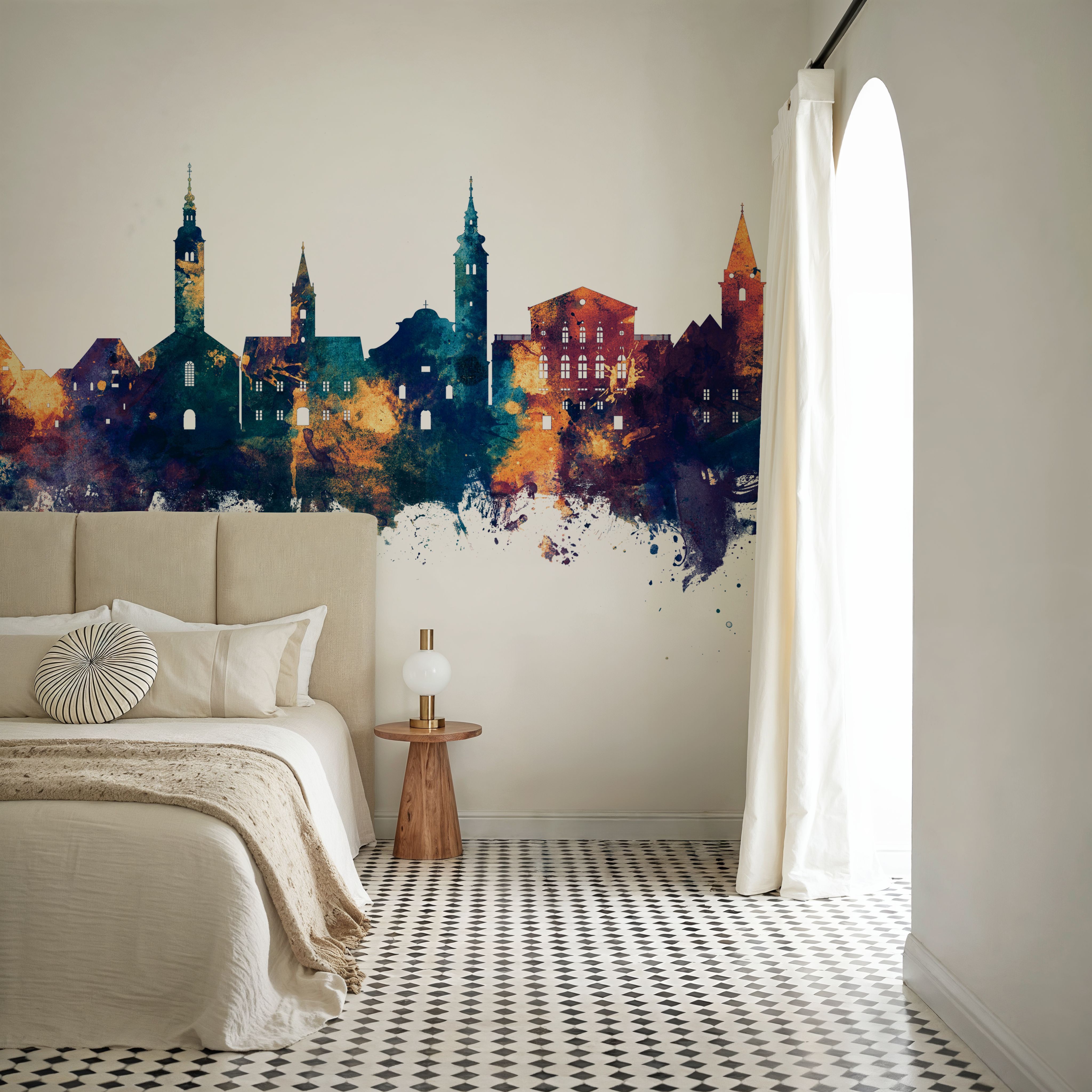 Varaždin Croatia Skyline Blue & Bronze