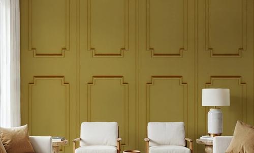 Faux Wall Panel Moulding, Sunflower Yellow