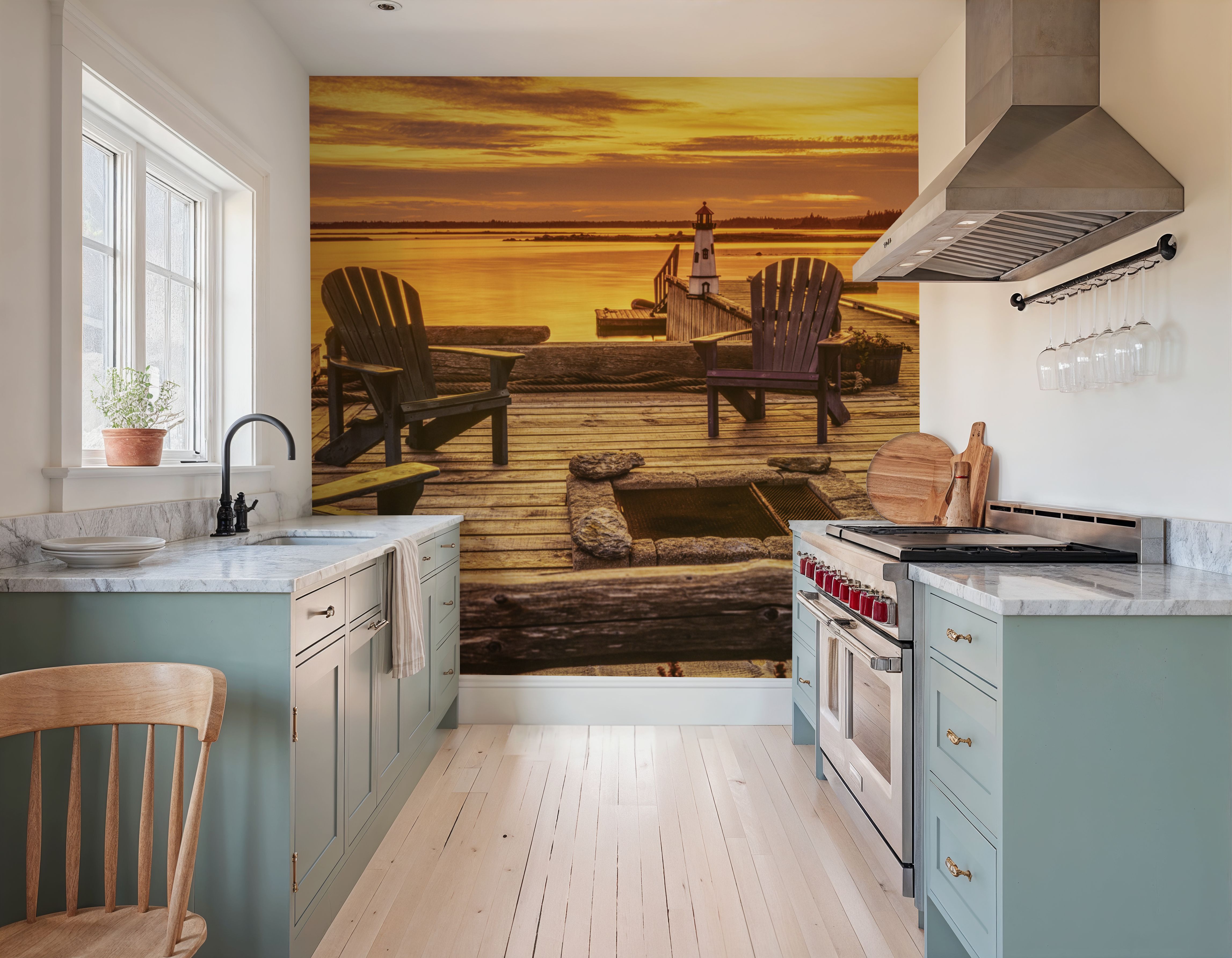 Wooden Pier at Sunset