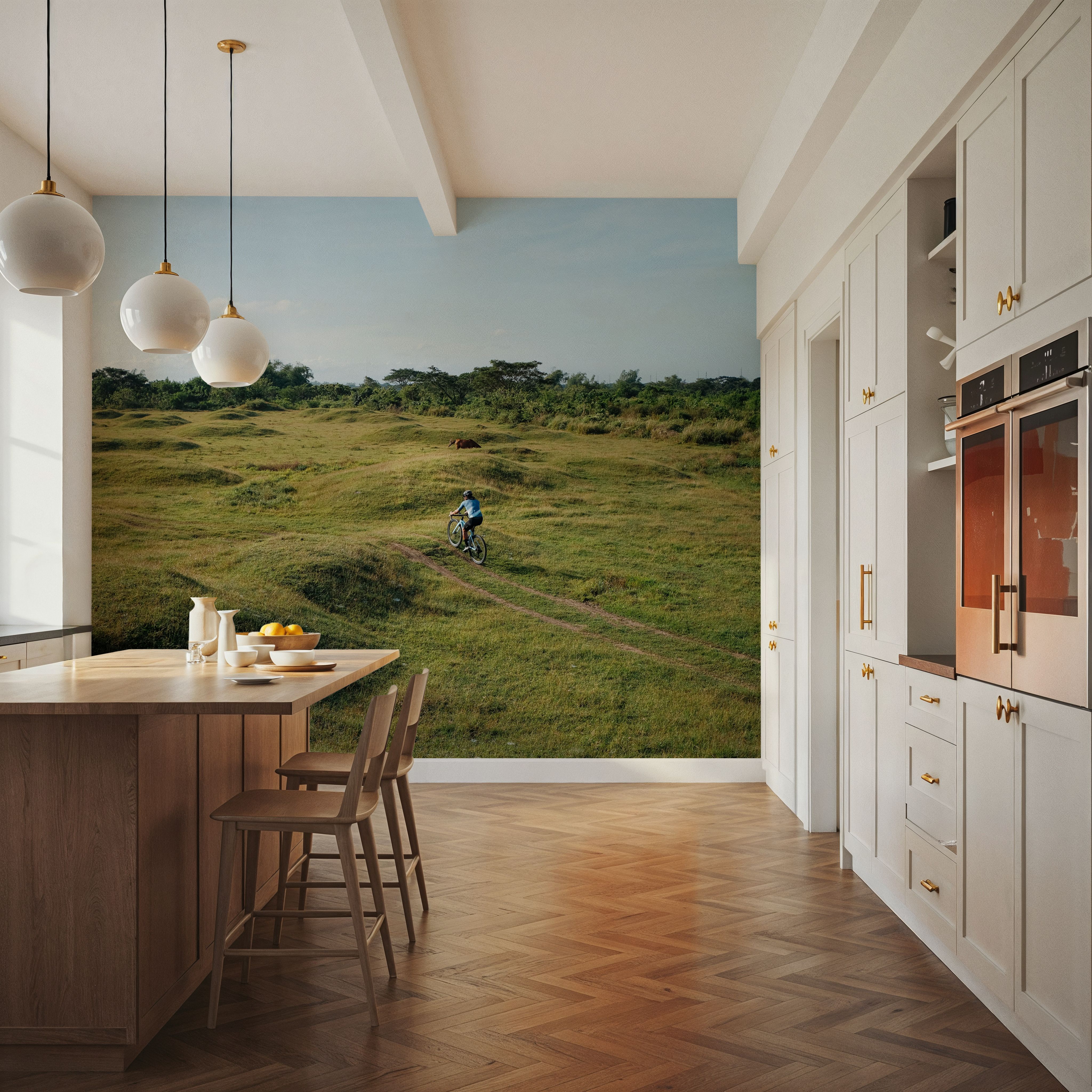 Wall Mural - Trailing - Rural Landscapes mural wallpaper - Offices - Wallism US - Premium, Textured or Peel & Stick