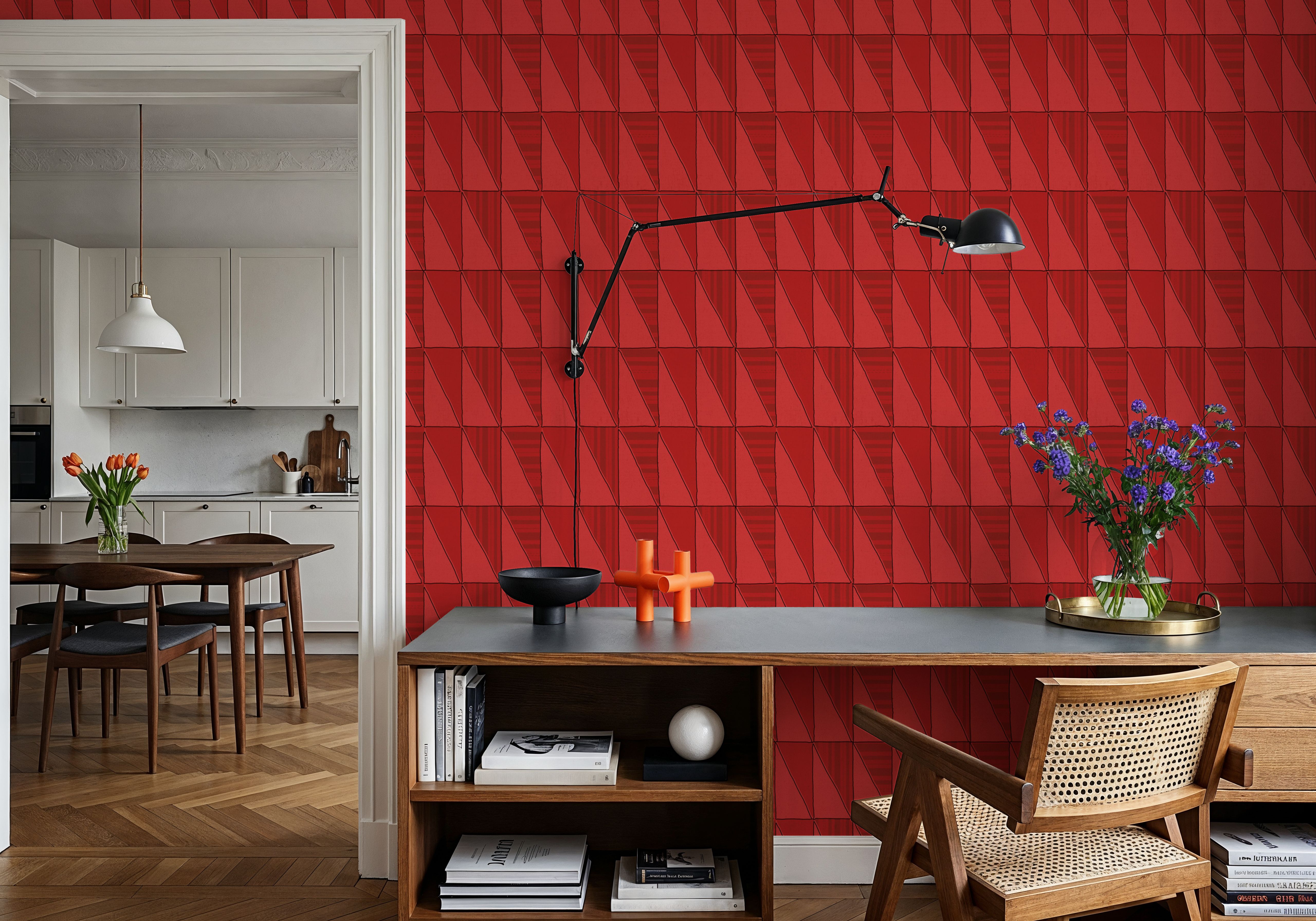 Seafood Shanty Red III, Wallpaper