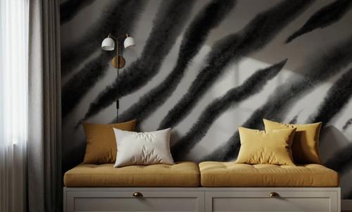 Watercolor Tiger Stripes, Zebra