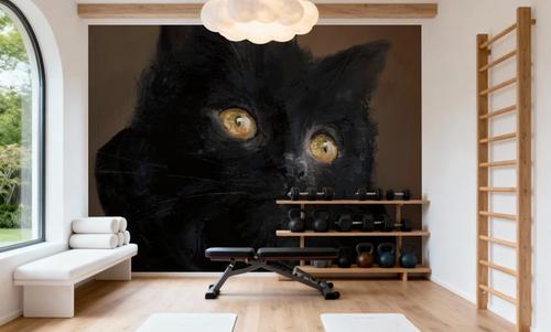 Black Cat Portrait