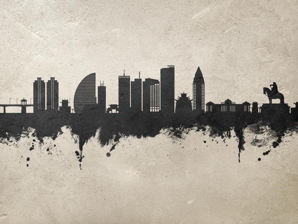 Ulaanbaatar Mongolia Skyline Concrete