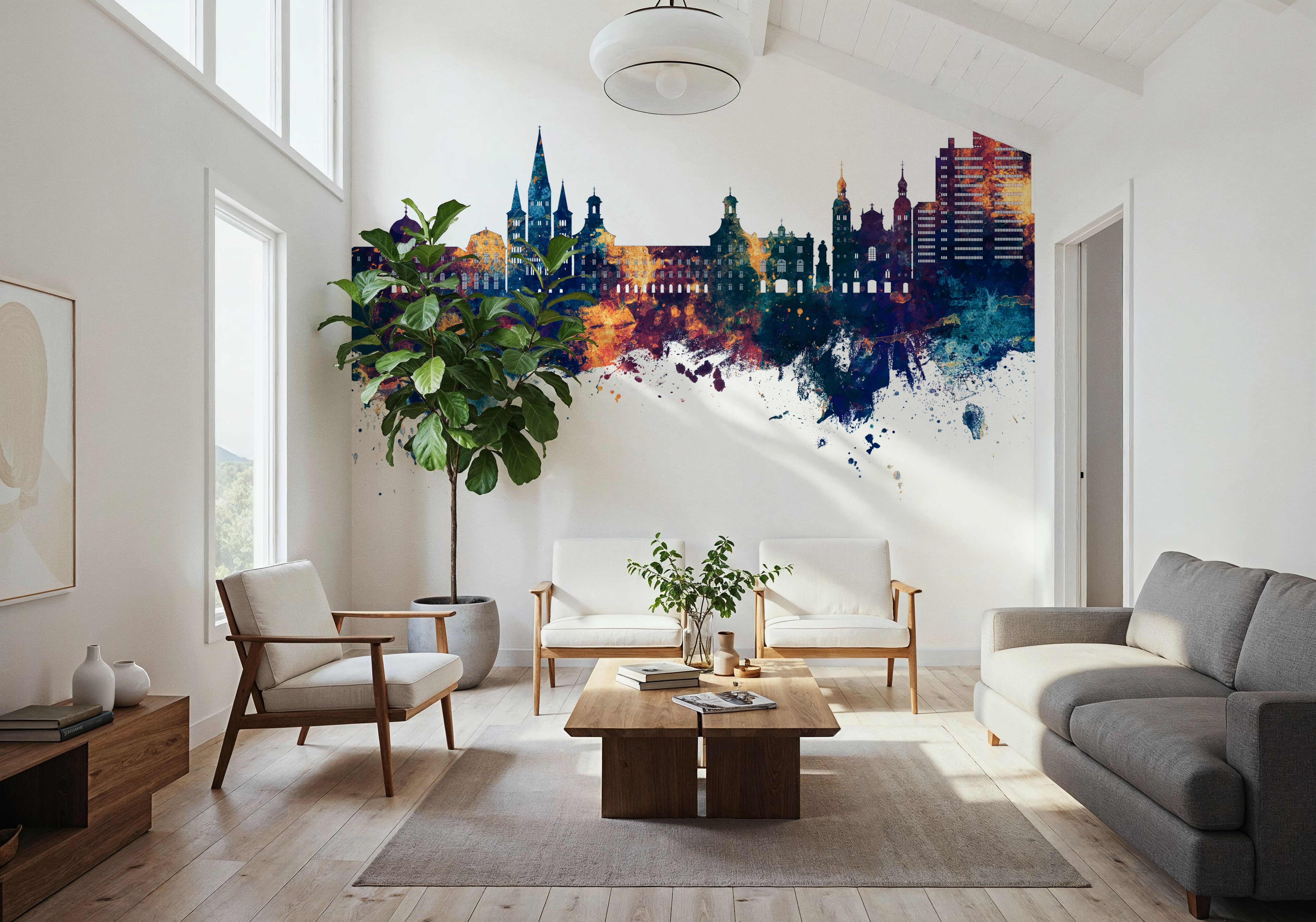 Bonn Skyline Blue & Bronze