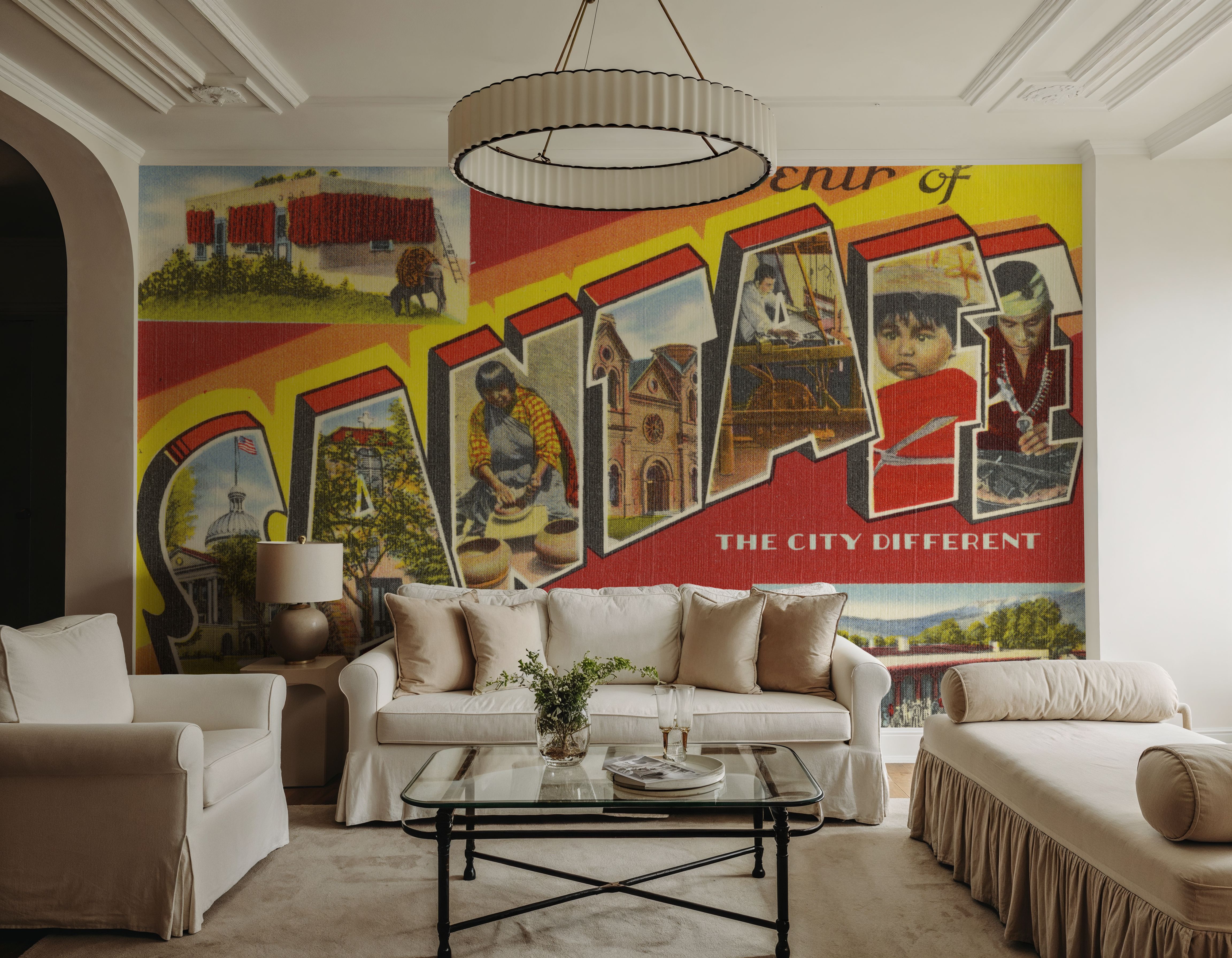 Greetings from Santa Fe - Screenprint Postcard