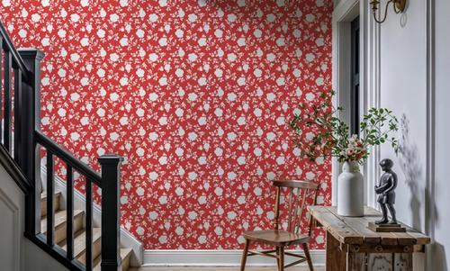 Country Flowery Red