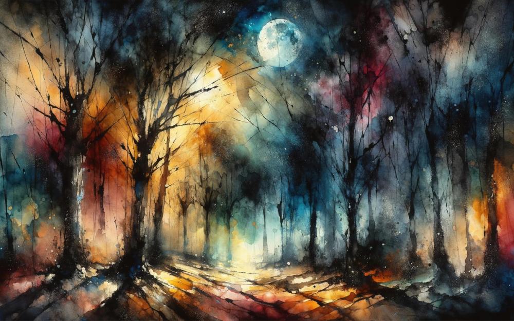 Moonlit Enchanted Forest