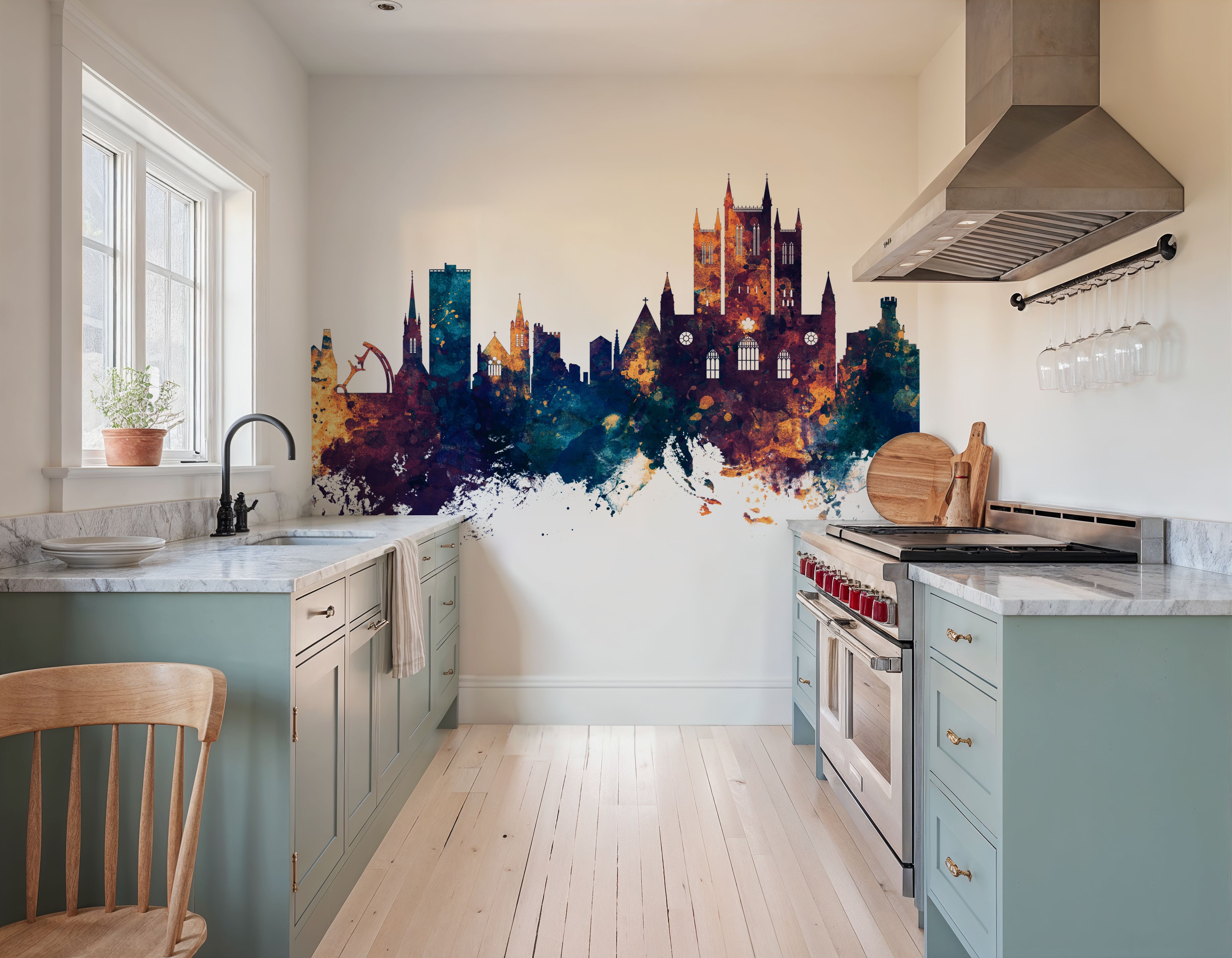 Lincoln England Skyline Blue & Bronze