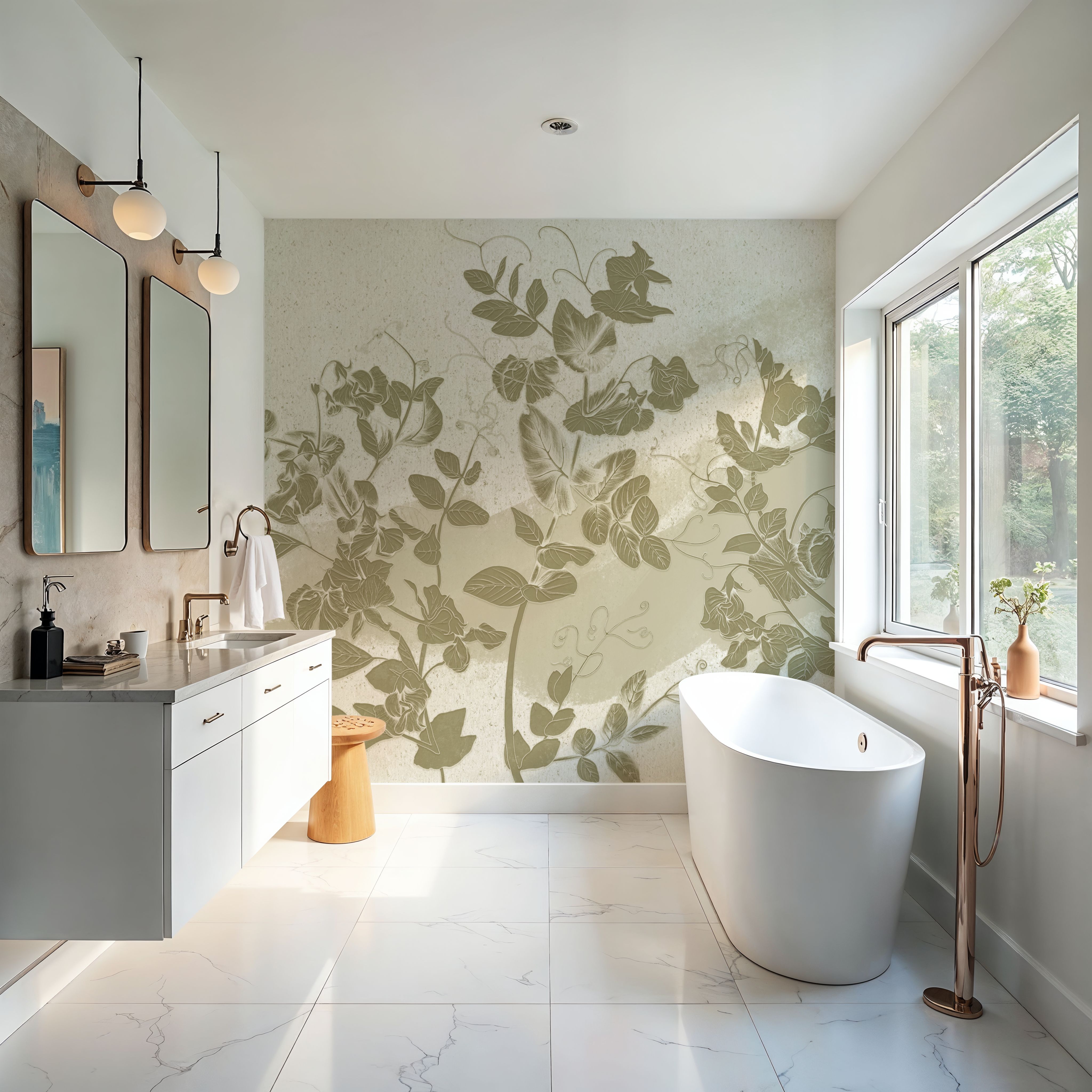 Sweet Peas Stroke Yellow