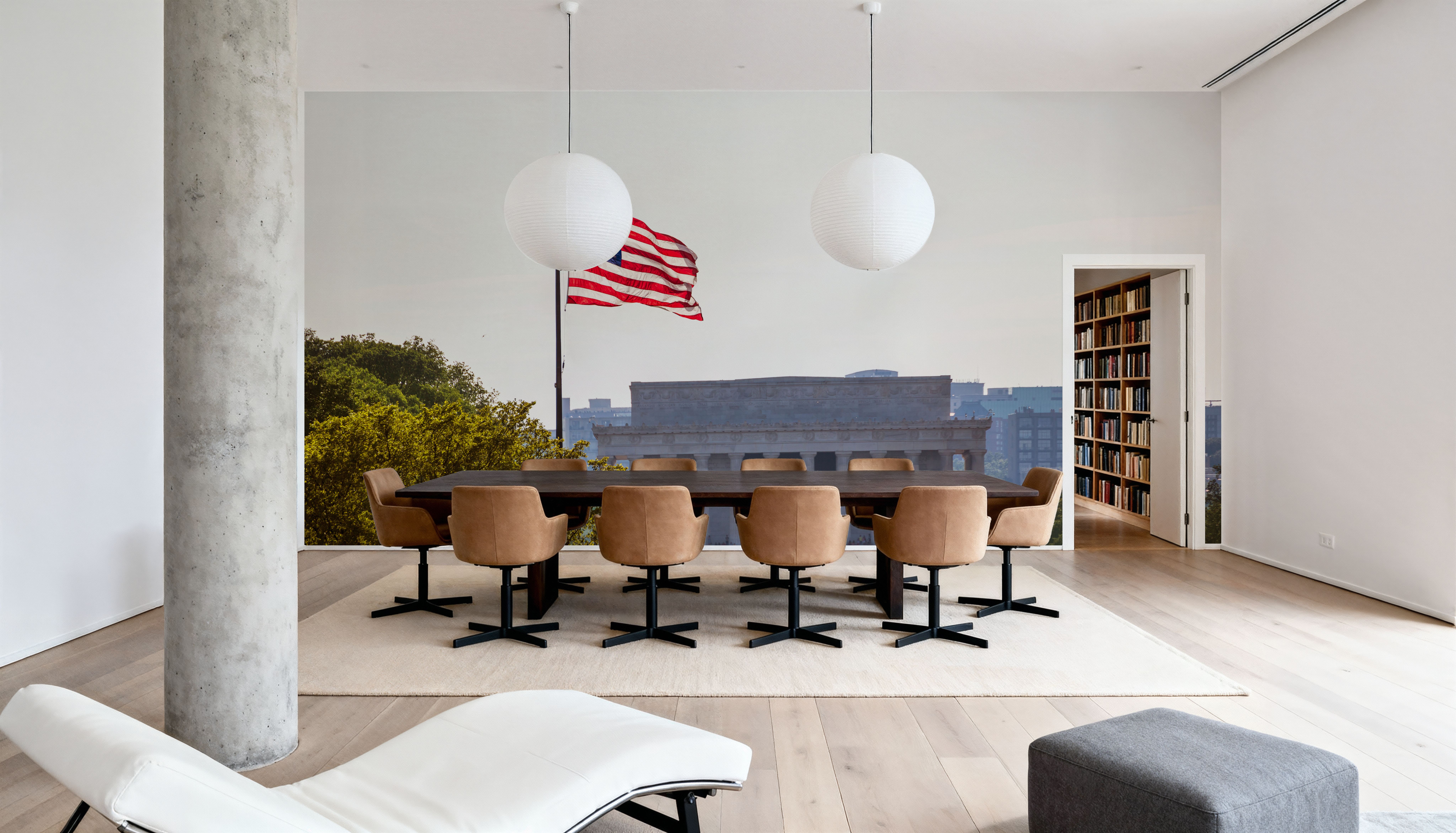 Patriotic Lincoln Memorial