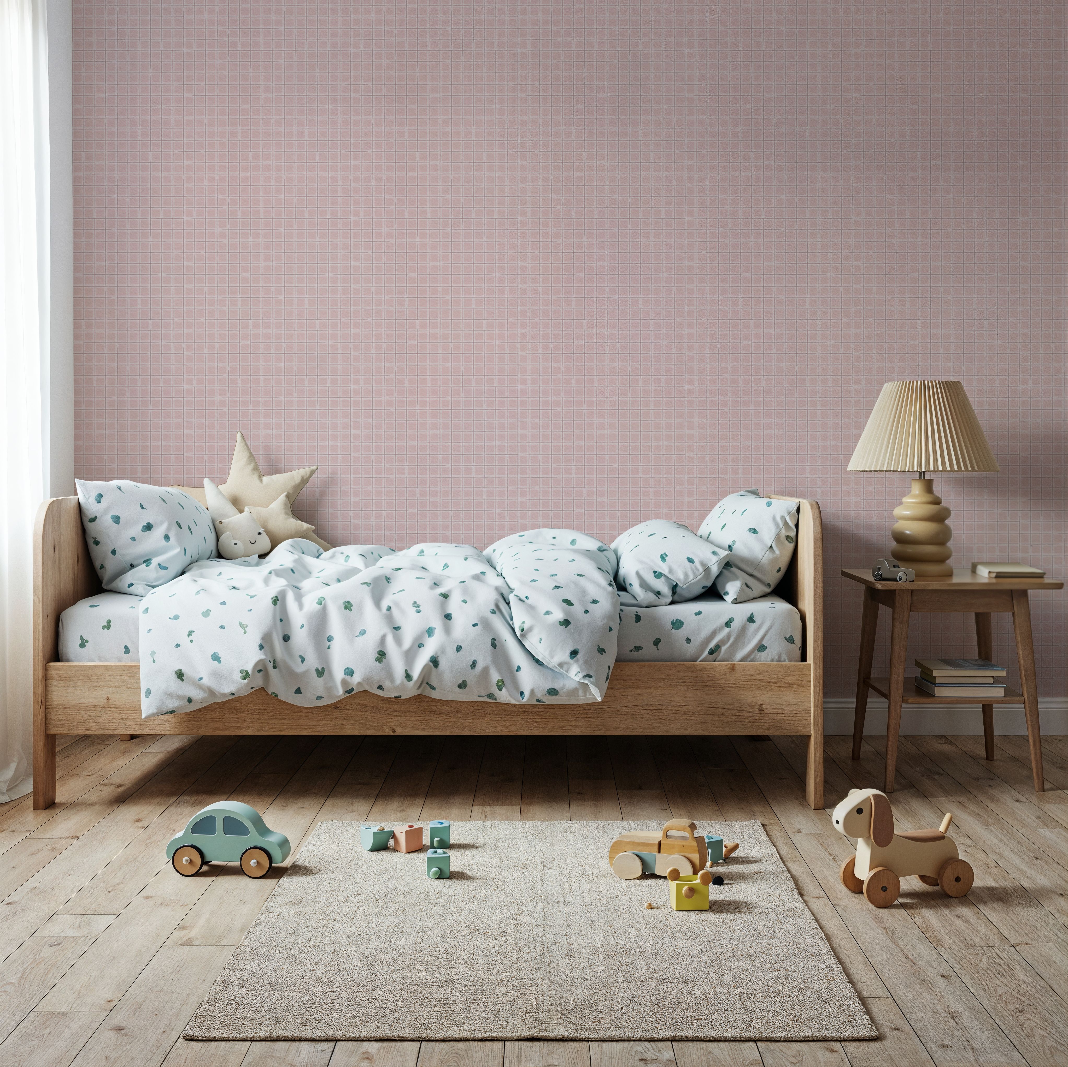 Weathered Checks, Dusty Rose