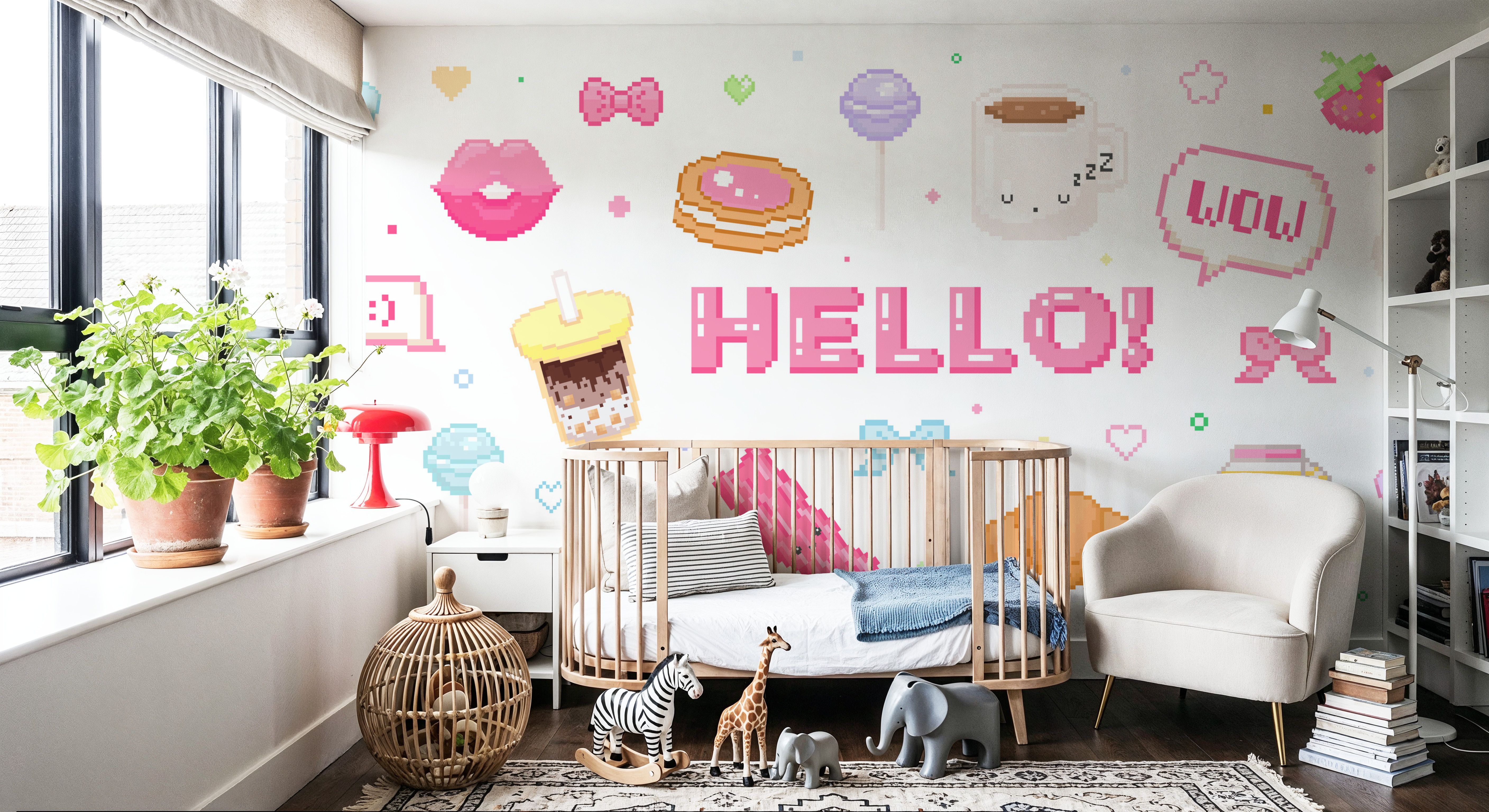 Cute Pixel Hello Light