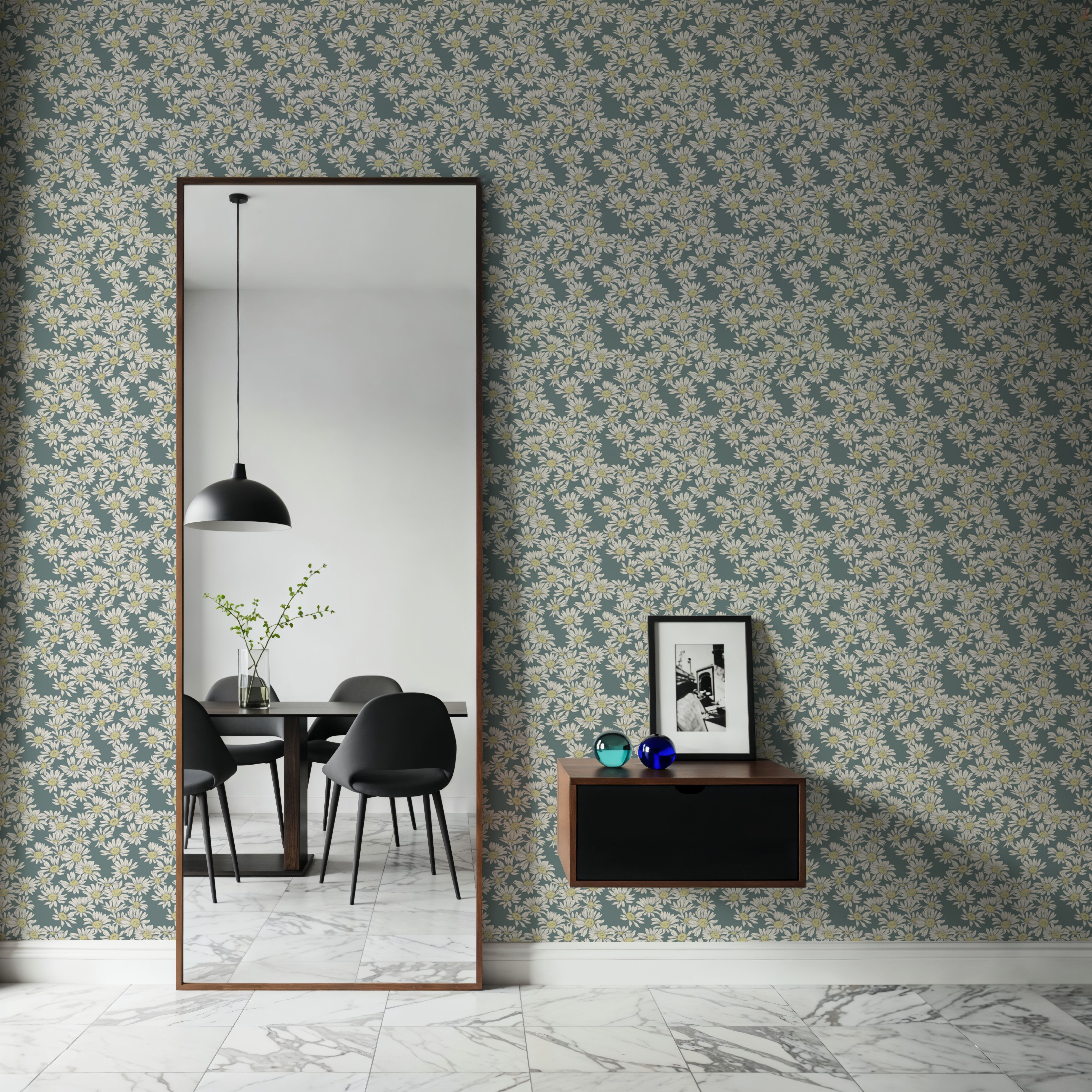 Dazzling Daisies Pidgeon, Wallpaper