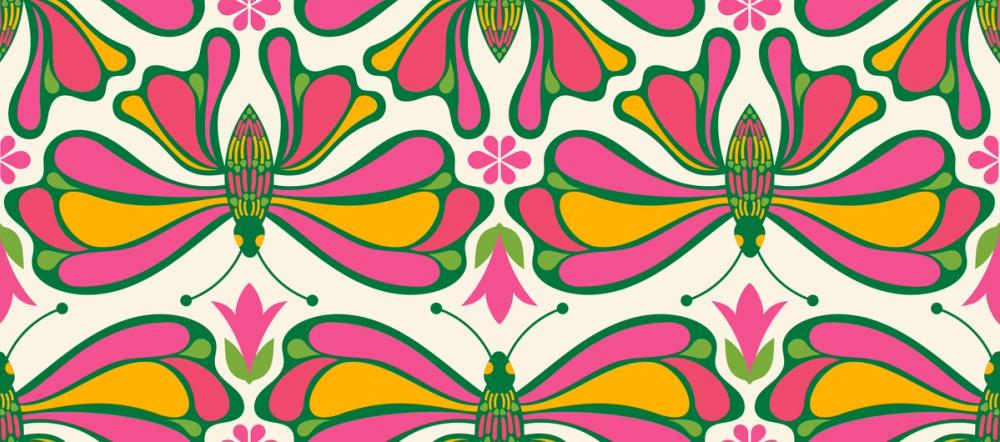 Retro Bold Butterflies