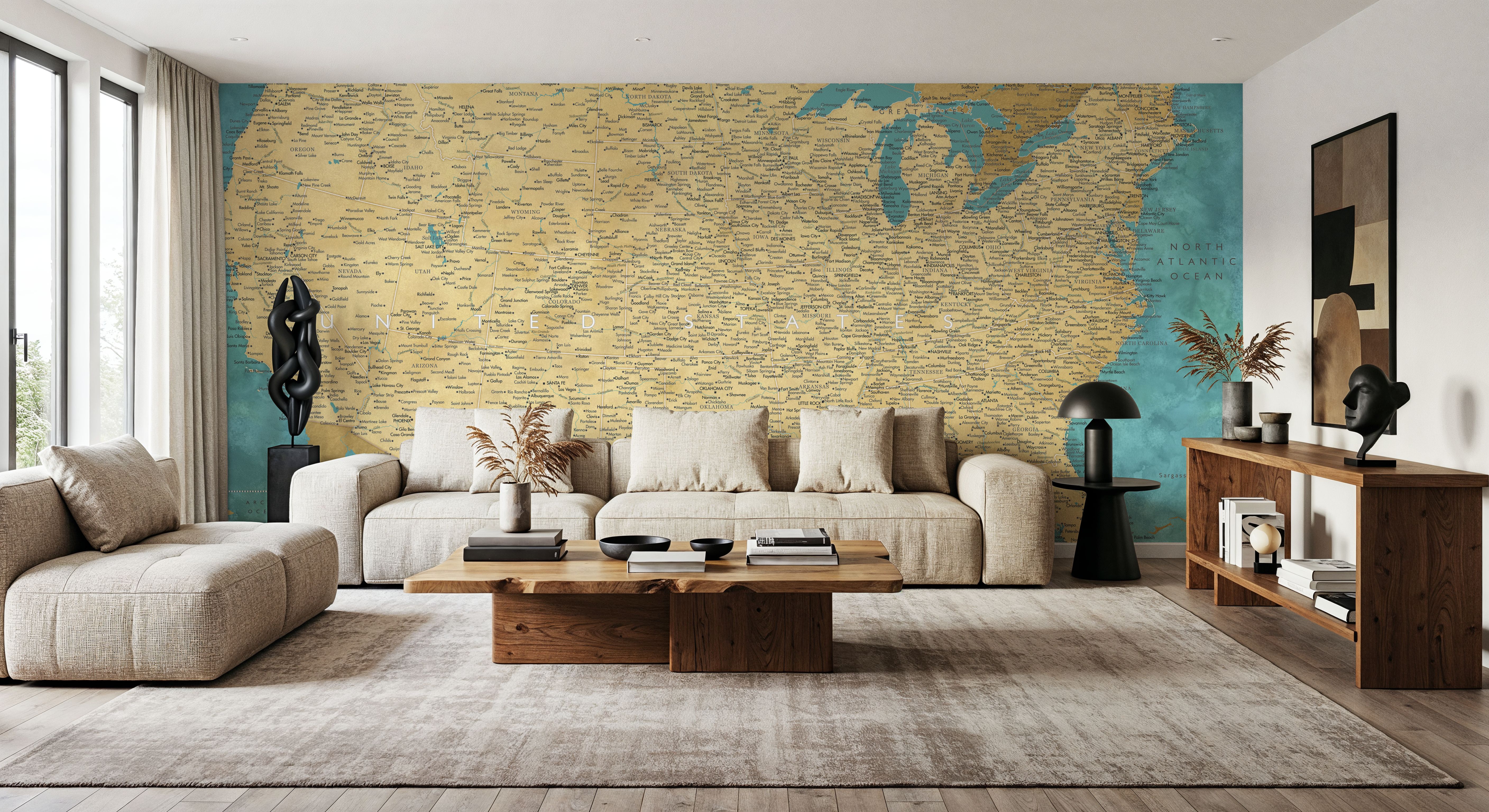 US Map Detailed - Lexy