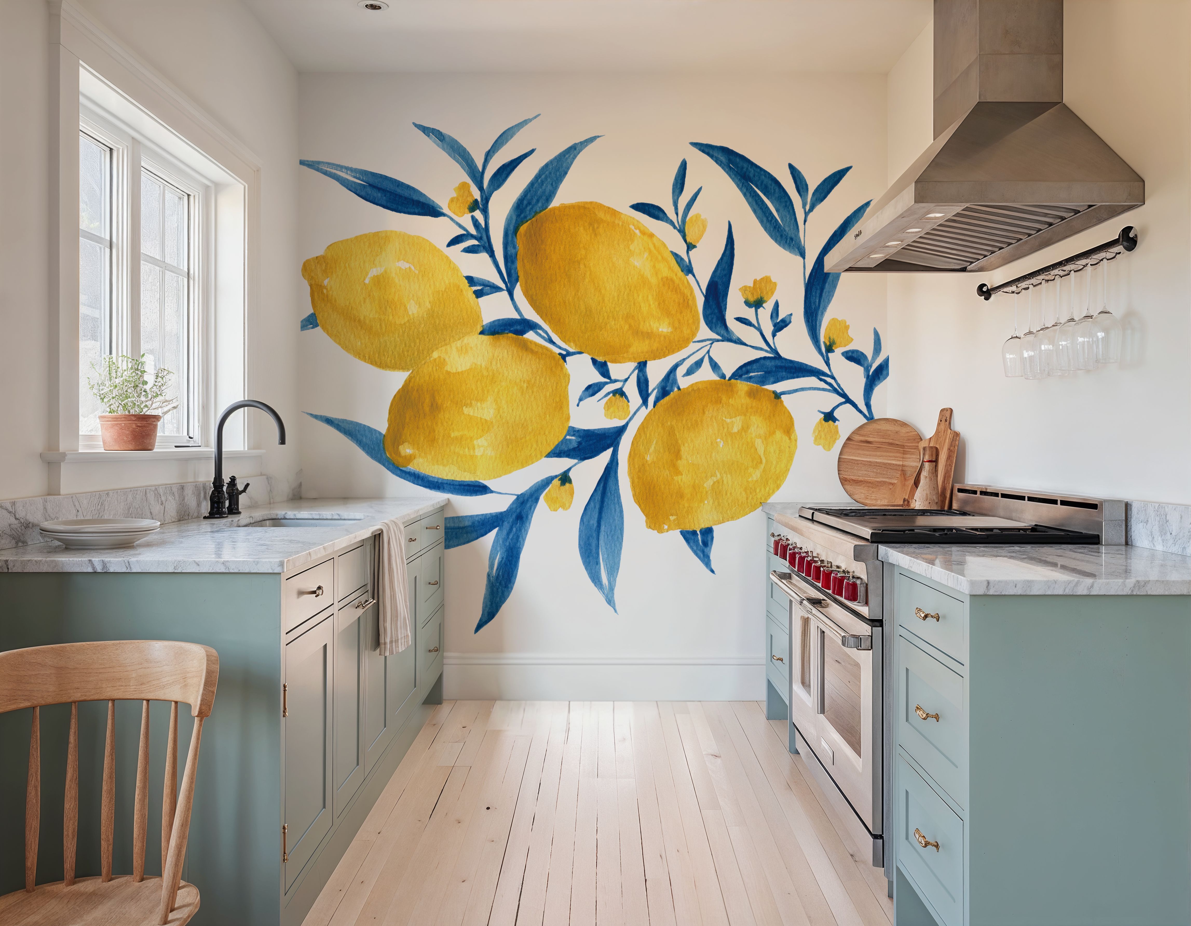 Blue Leaf Lemons I
