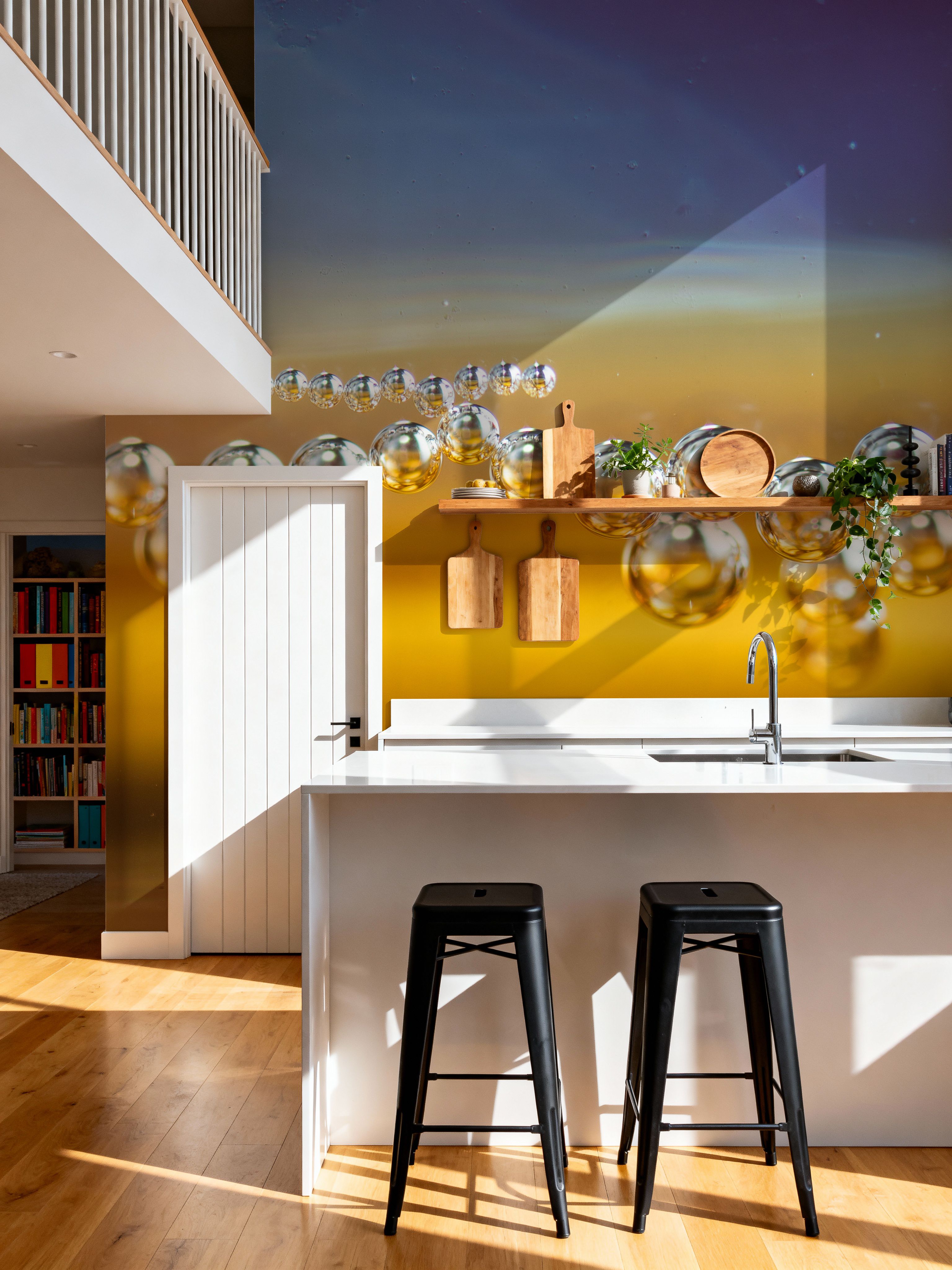 Bubble Pearls, Blue & Yellow