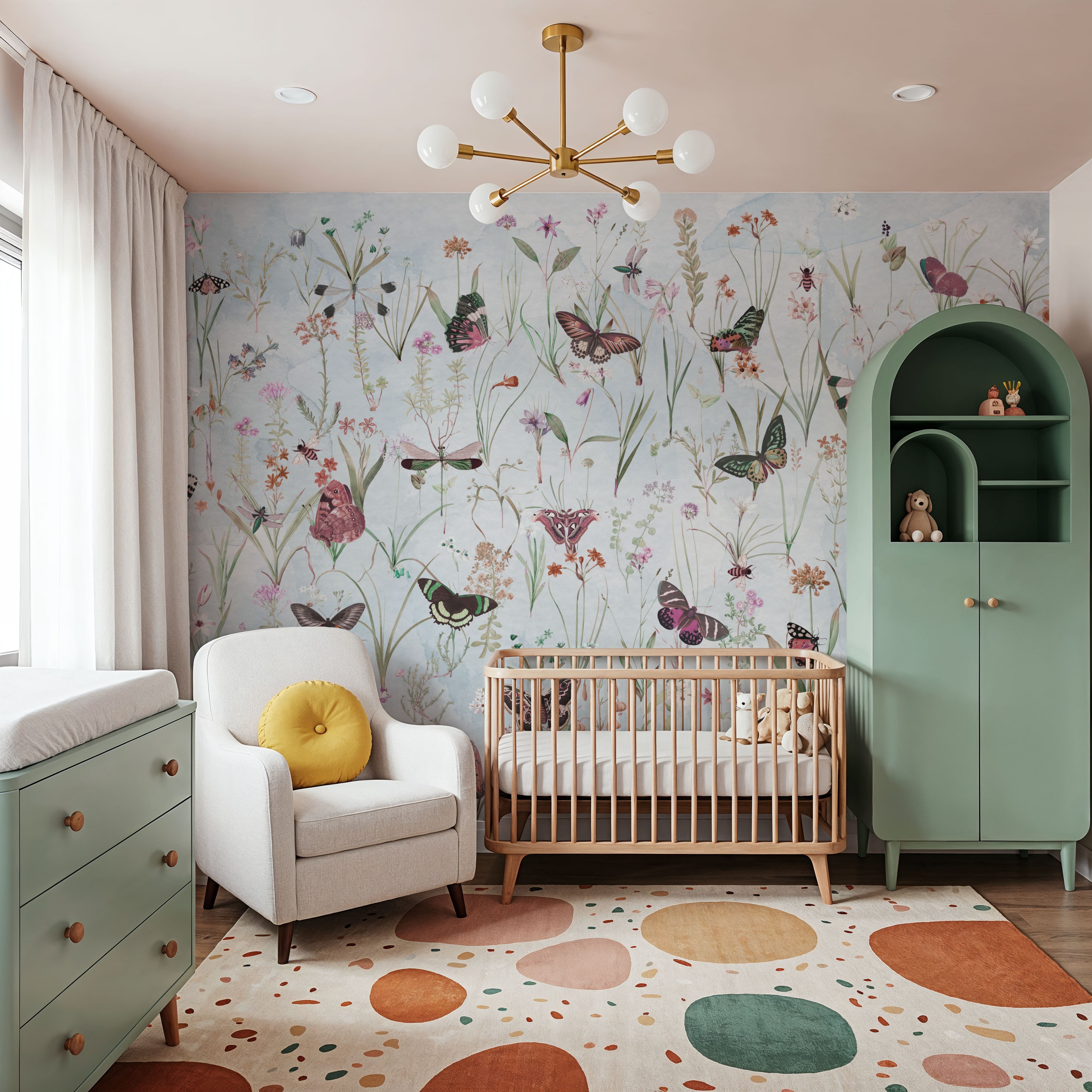 Herbals and Butterflies Blue