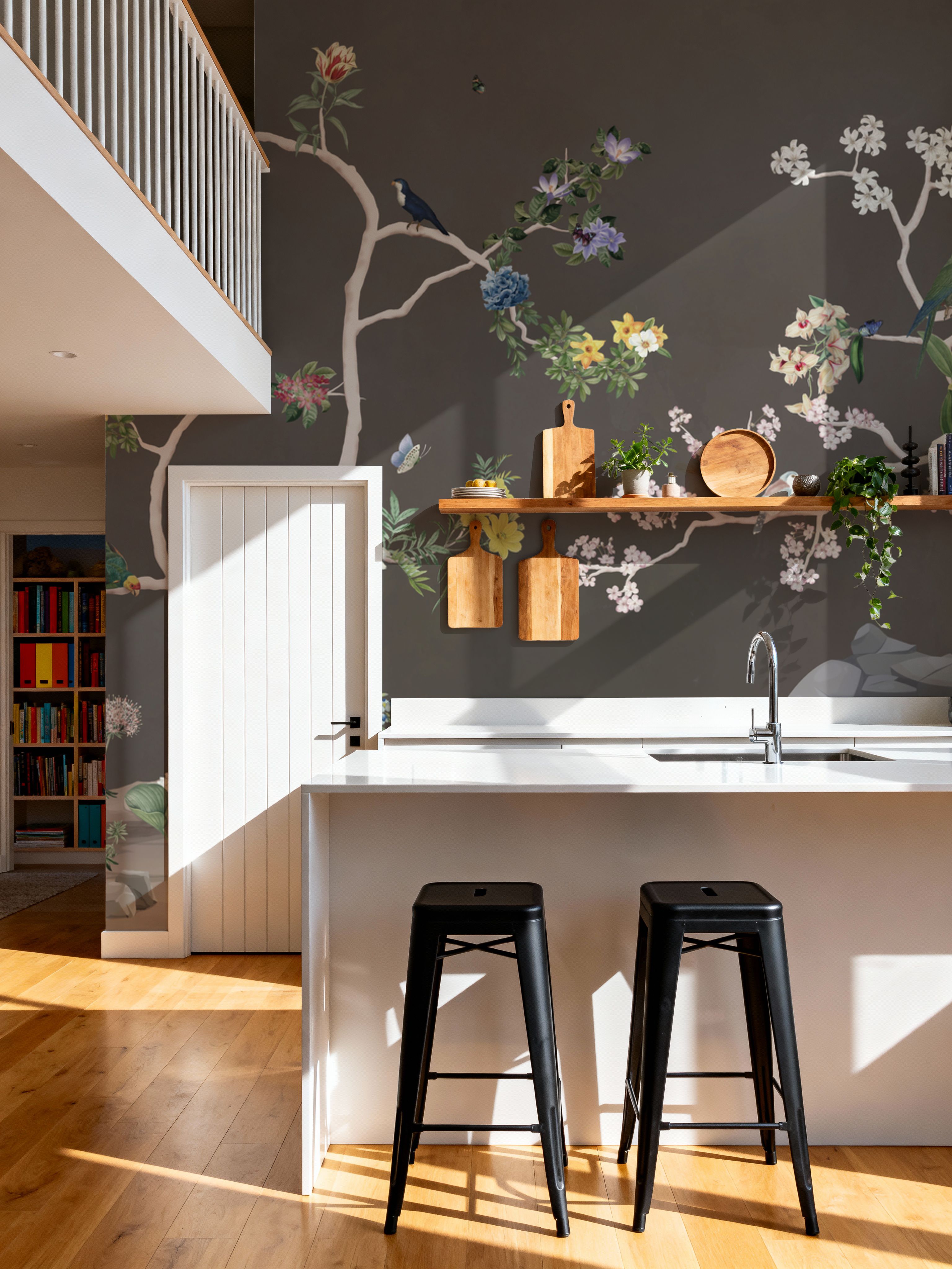 Birds in the Garden Dark