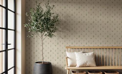 Nordic Flora Ivory Petite, Light Beige