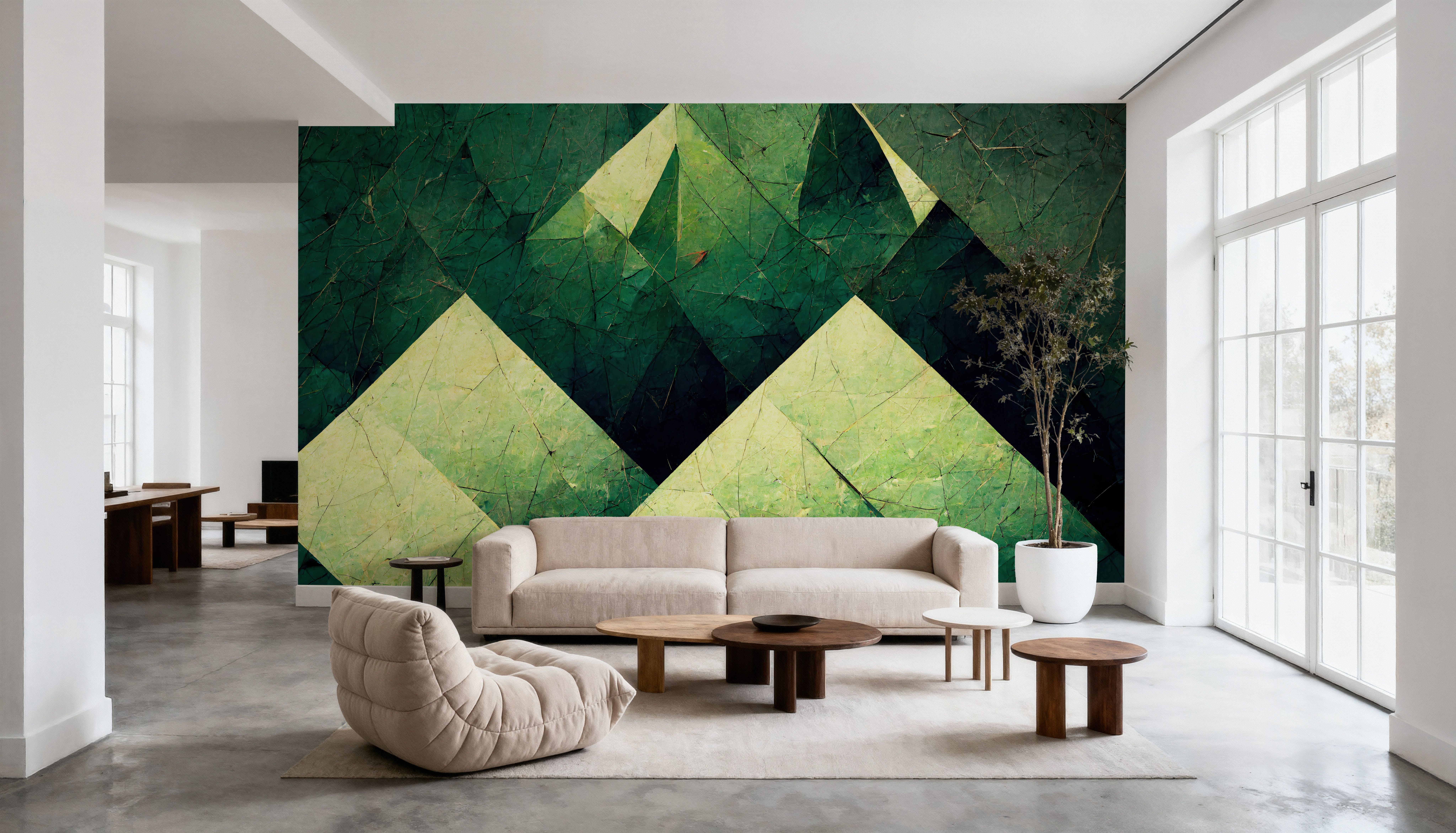 Reduced Mountains Green