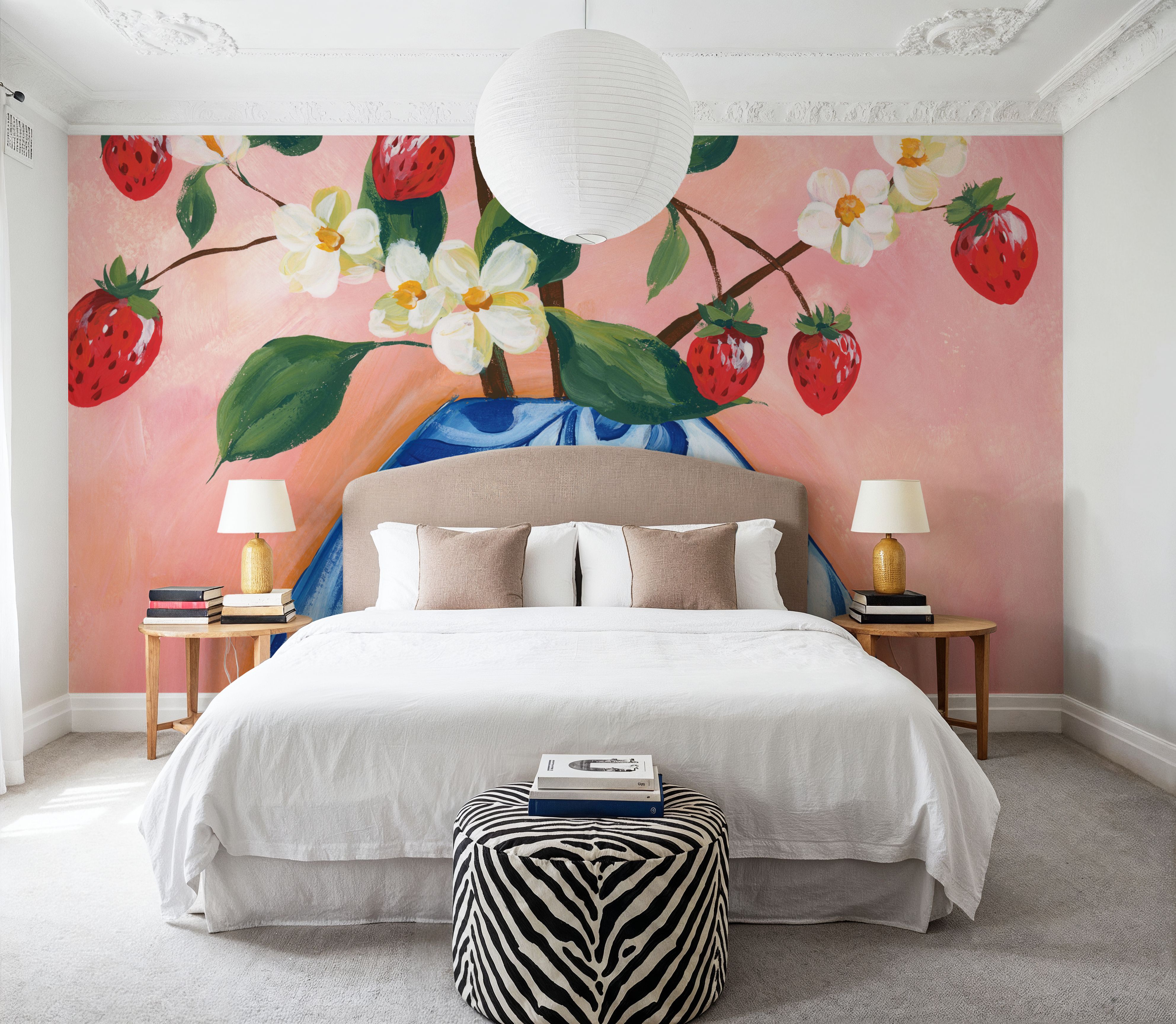 Blooming Strawberry Vase