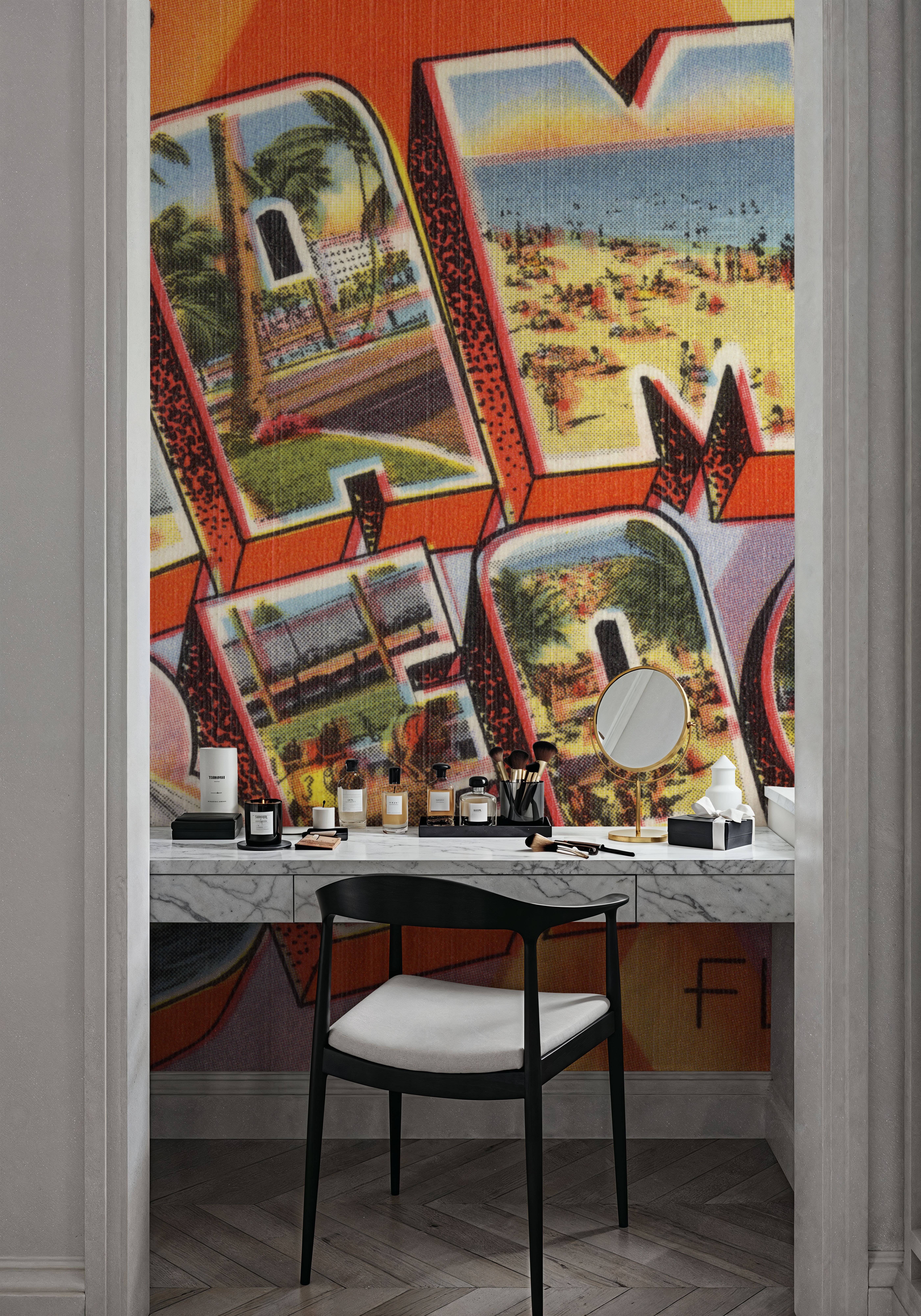 Greetings from Miami Beach - Screenprint Postcard