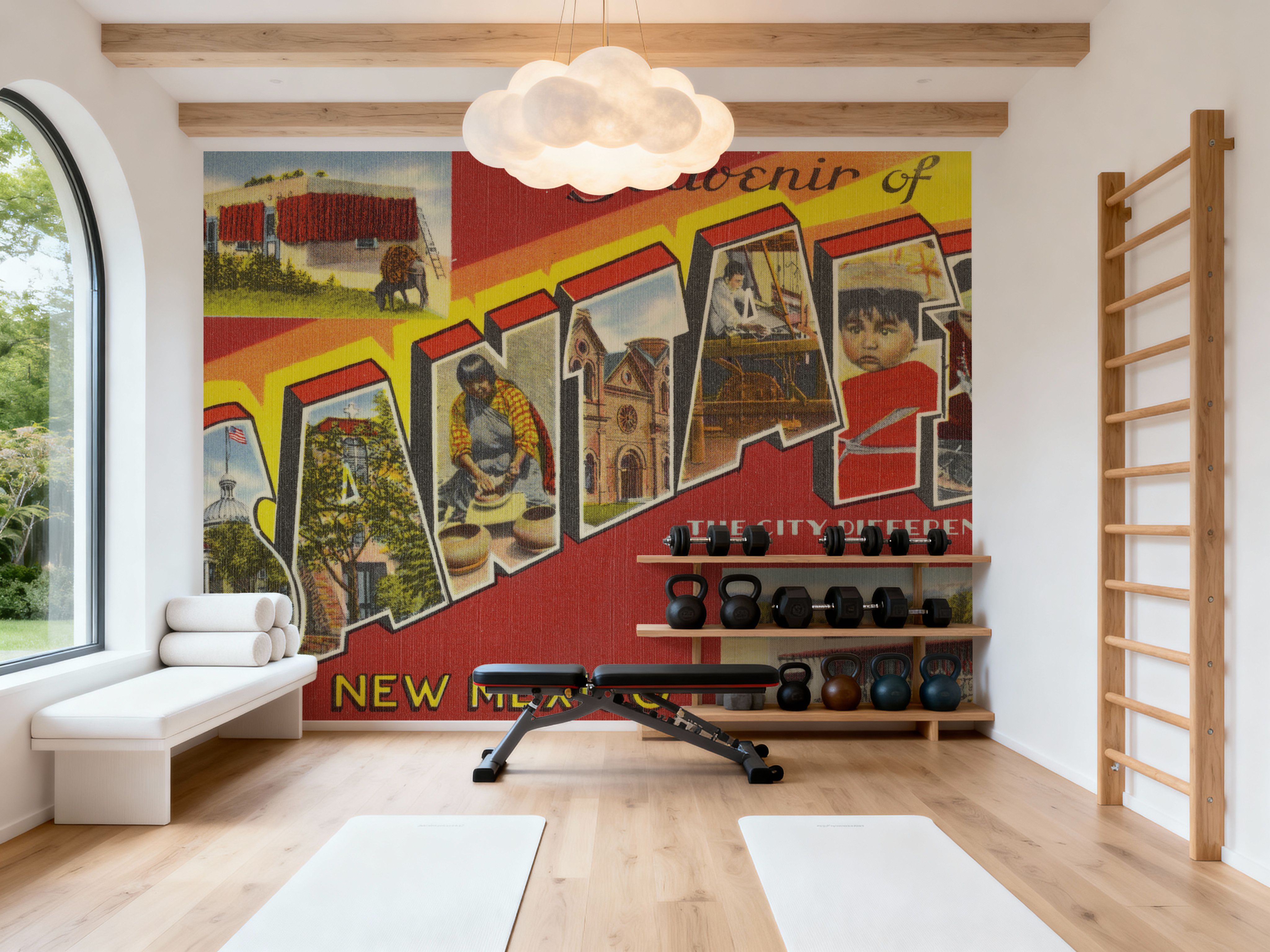Greetings from Santa Fe - Screenprint Postcard