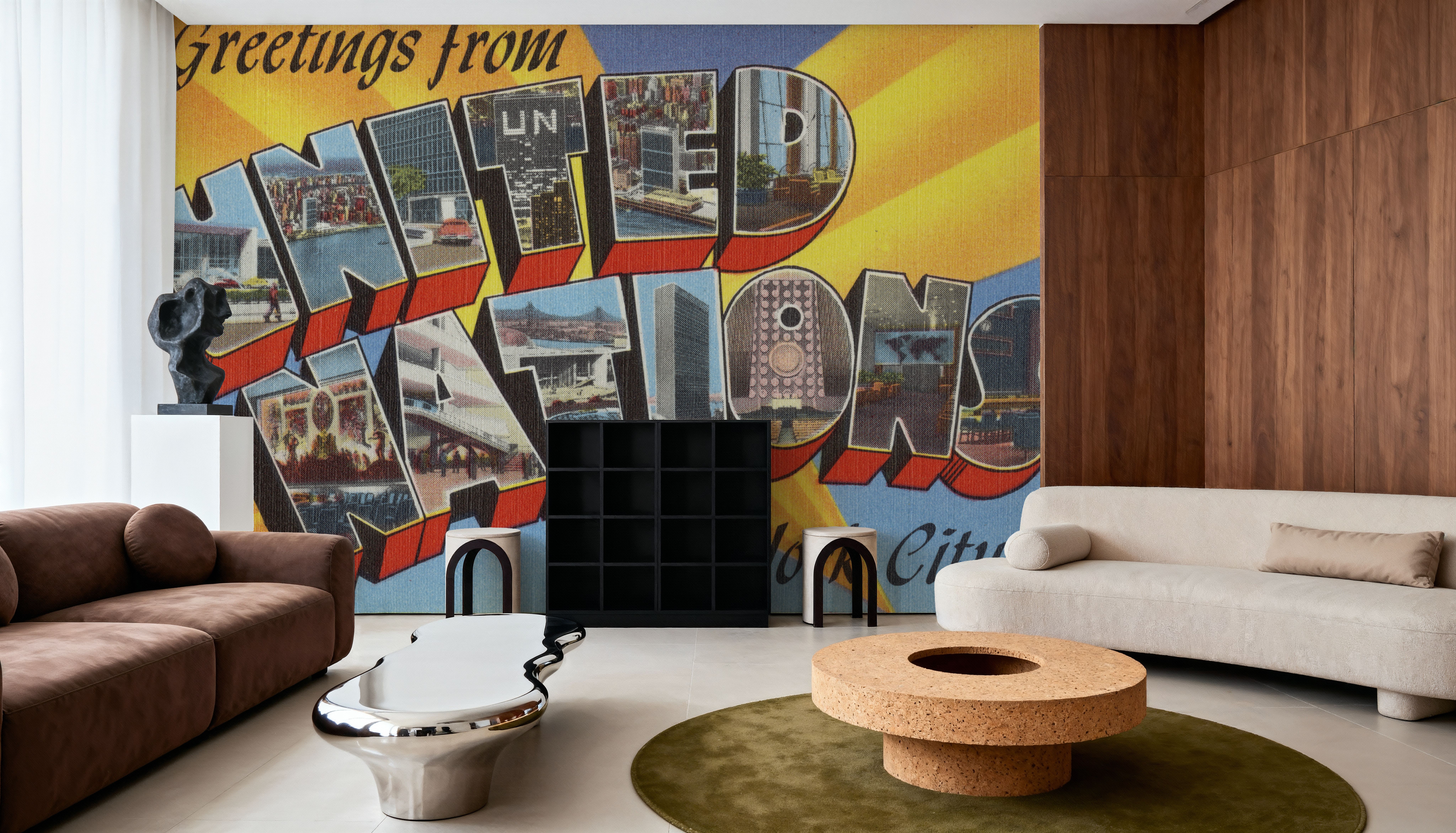 Greetings from the UN - Screenprint Postcard