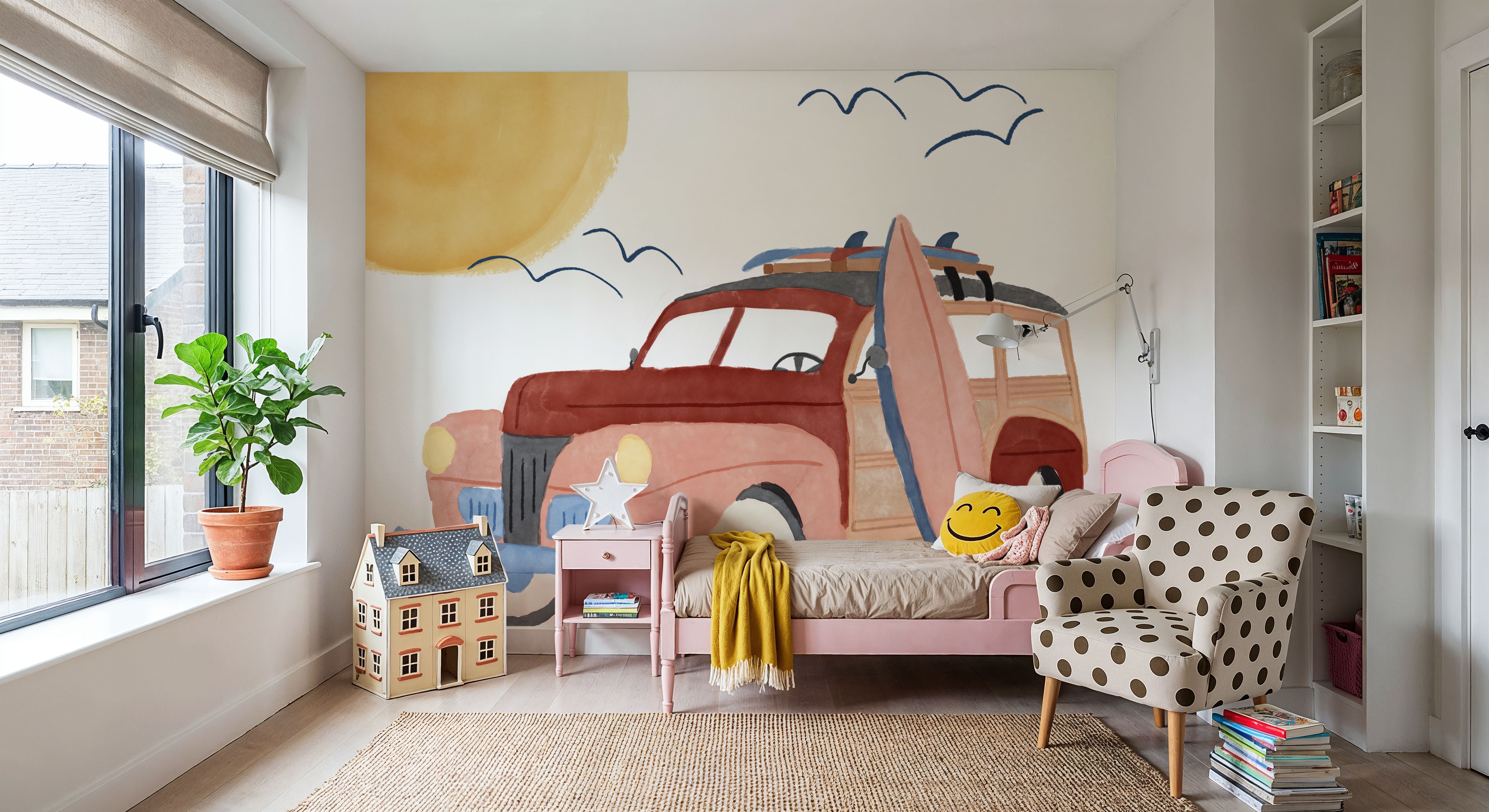 Surf Bus no.3, Behang