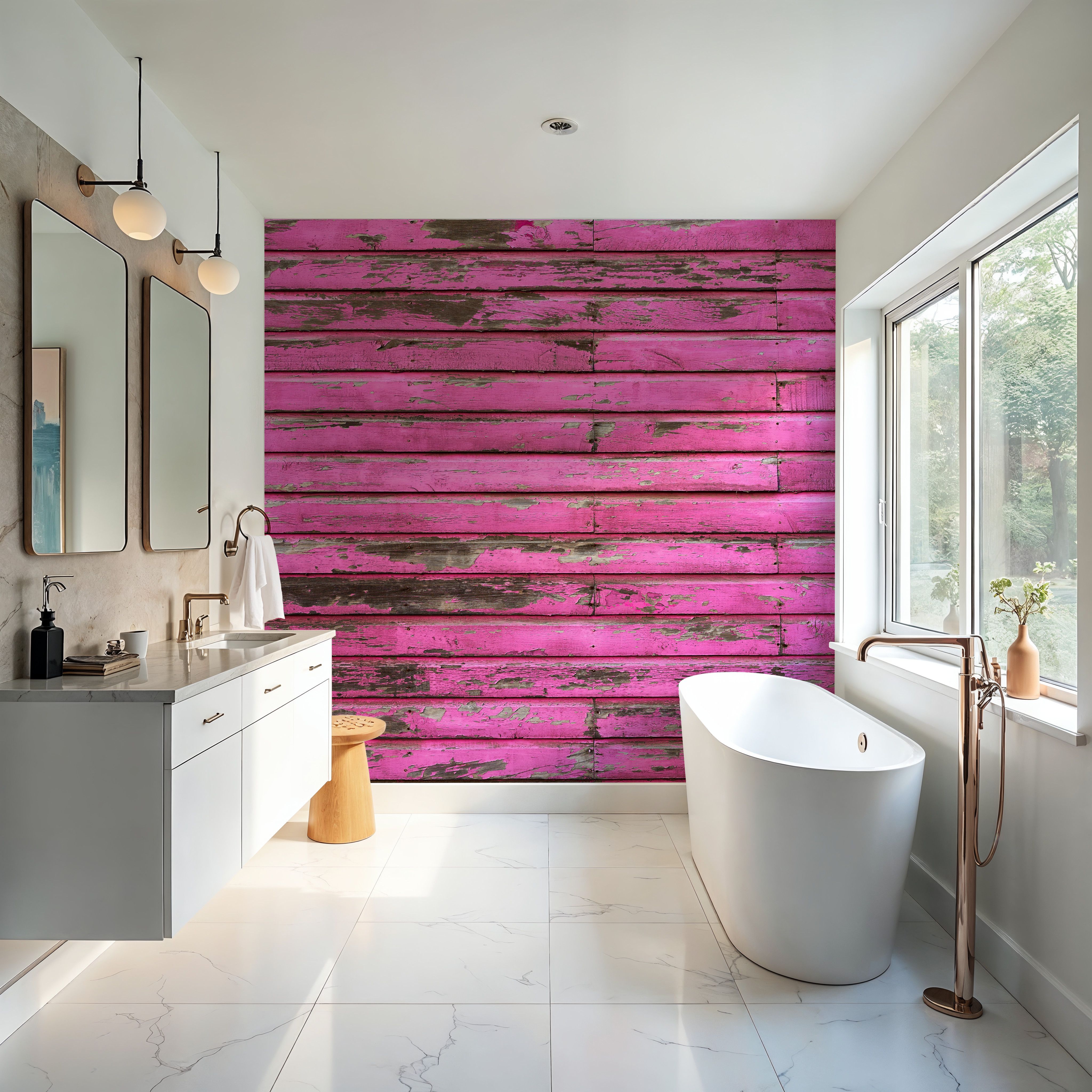 Rustic Pink Panels