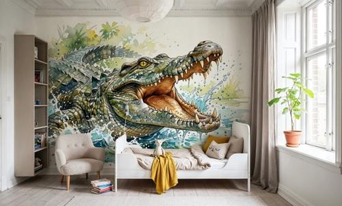 Crocodile - Watercolor Predators Series